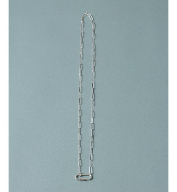 Spick and Span「【SAMH by LILAS】カラビナペーパークリップチェーンネックレス SV」|ネックレス|