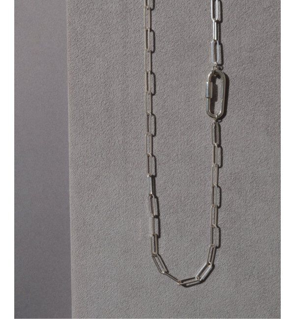 Spick and Span「【SAMH by LILAS】カラビナペーパークリップチェーンネックレス SV」|ネックレス|