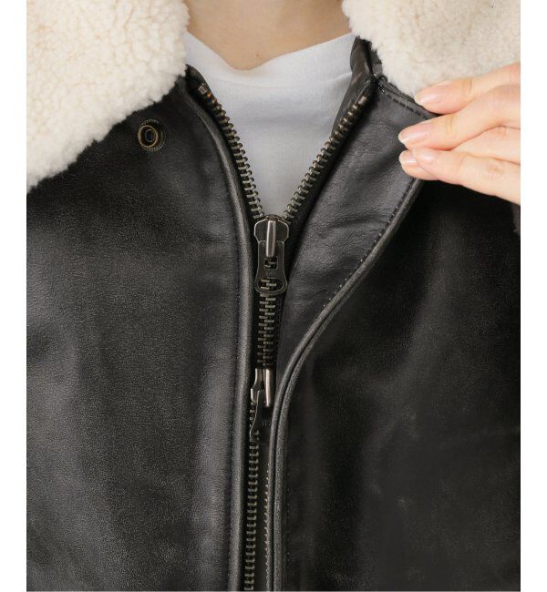 U by SPICK&SPAN「GLOWNY/グロウニー AIR FORCE LEATHER JACKET 2」|ライダースジャケット|