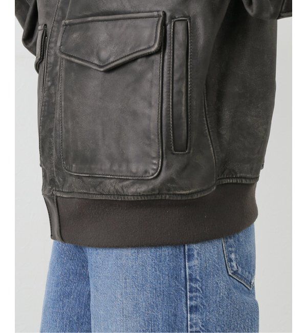 U by SPICK&SPAN「GLOWNY/グロウニー AIR FORCE LEATHER JACKET 2」|ライダースジャケット|