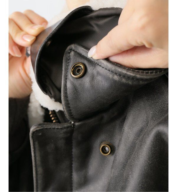 U by SPICK&SPAN「GLOWNY/グロウニー AIR FORCE LEATHER JACKET 2」|ライダースジャケット|