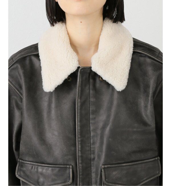 U by SPICK&SPAN「GLOWNY/グロウニー AIR FORCE LEATHER JACKET 2」|ライダースジャケット|