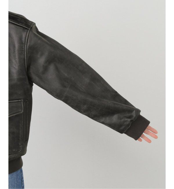 U by SPICK&SPAN「GLOWNY/グロウニー AIR FORCE LEATHER JACKET 2」|ライダースジャケット|