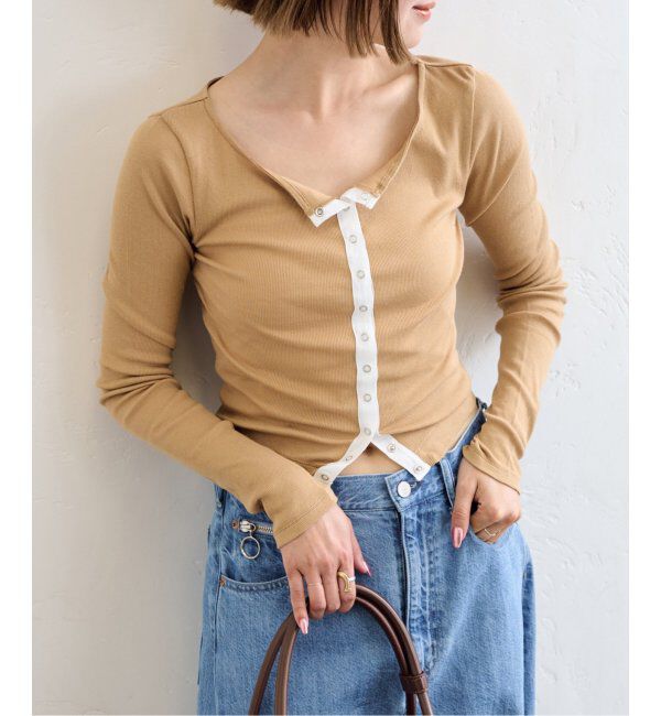 U by SPICK&SPAN「《追加2》シフォンテレコカットトップス」|Tシャツ・カットソー|