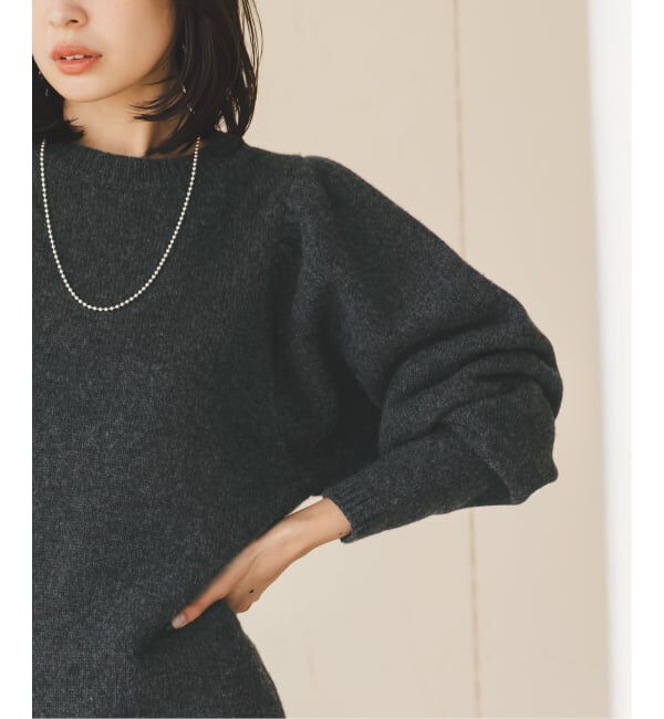 NOBLE「PROTAGONISTA/プロタゴ二スタ ショルダーギャザーニット」|ニット・セーター|