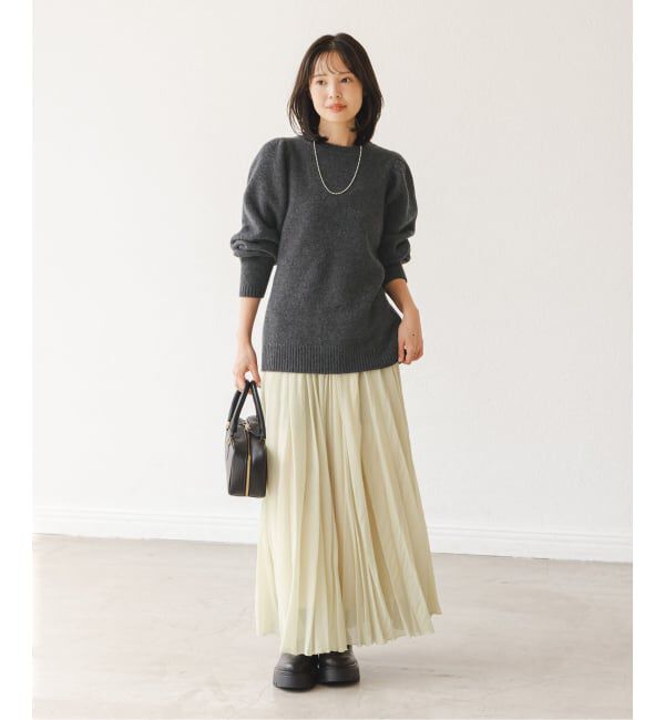 NOBLE「PROTAGONISTA/プロタゴ二スタ ショルダーギャザーニット」|ニット・セーター|