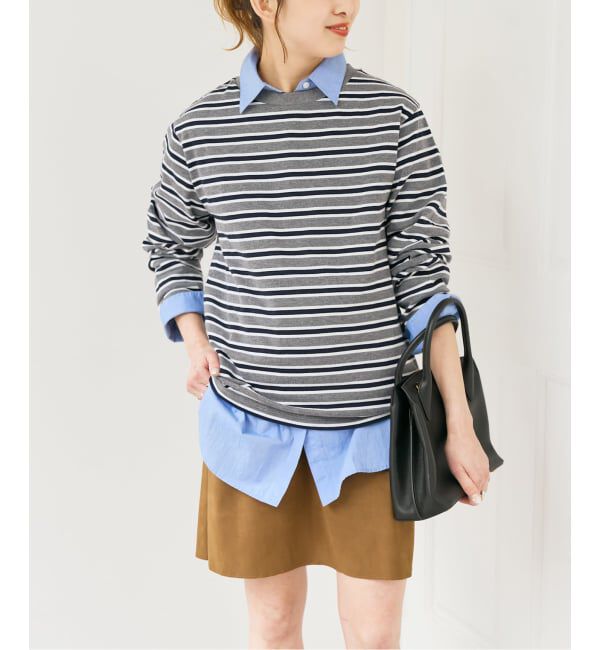 Spick and Span「《予約》マルチボーダーTシャツ」|Tシャツ・カットソー|