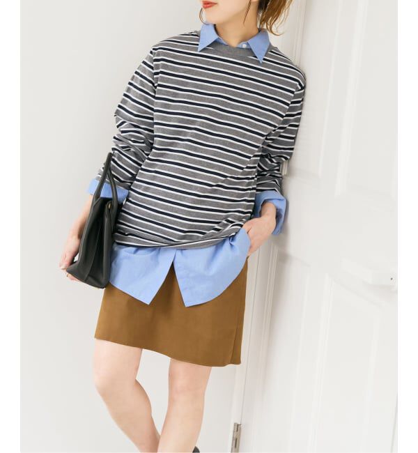 Spick and Span「《予約》マルチボーダーTシャツ」|Tシャツ・カットソー|