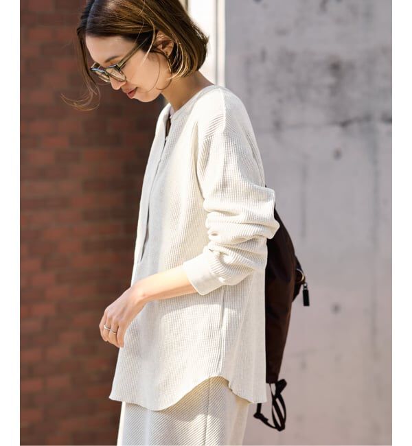 FRAMeWORK「≪予約≫ワッフルロンT」|Tシャツ・カットソー|