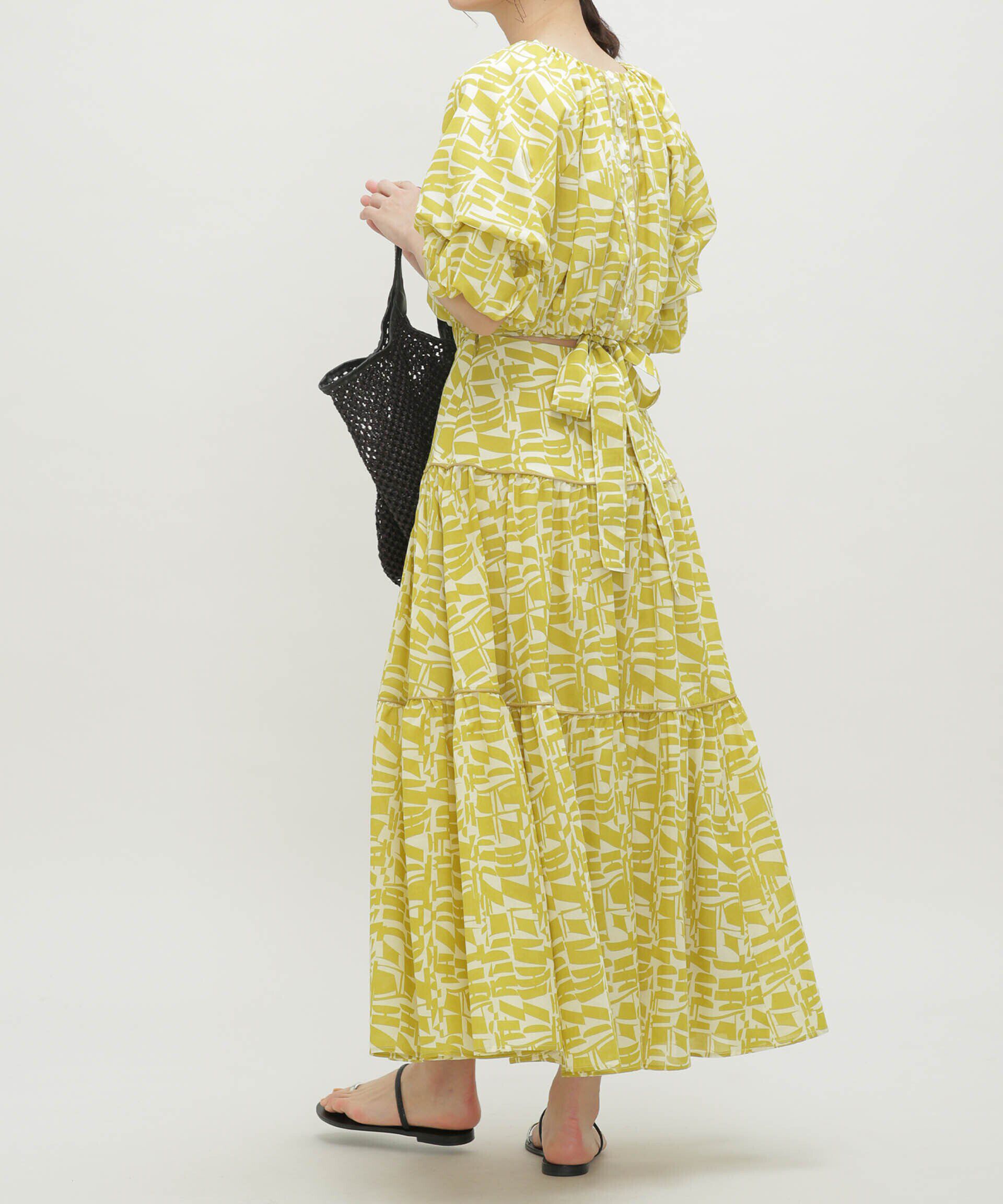 nano･universe「LB.03/幾何学柄バルーンスリーブブラウス」|シャツ・ブラウス|