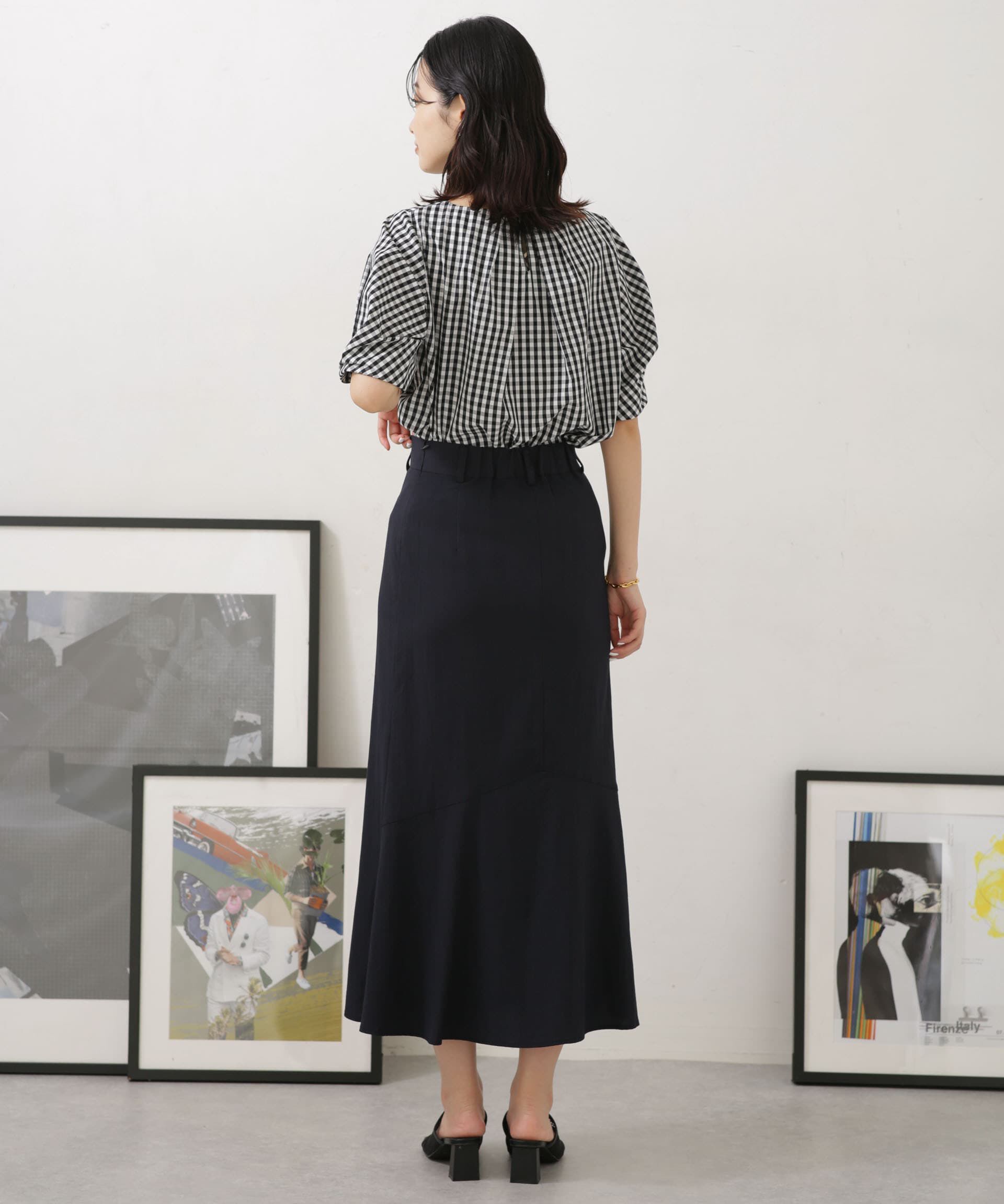 nano･universe「LB04/バックフレアデザインスカート」|スカート|