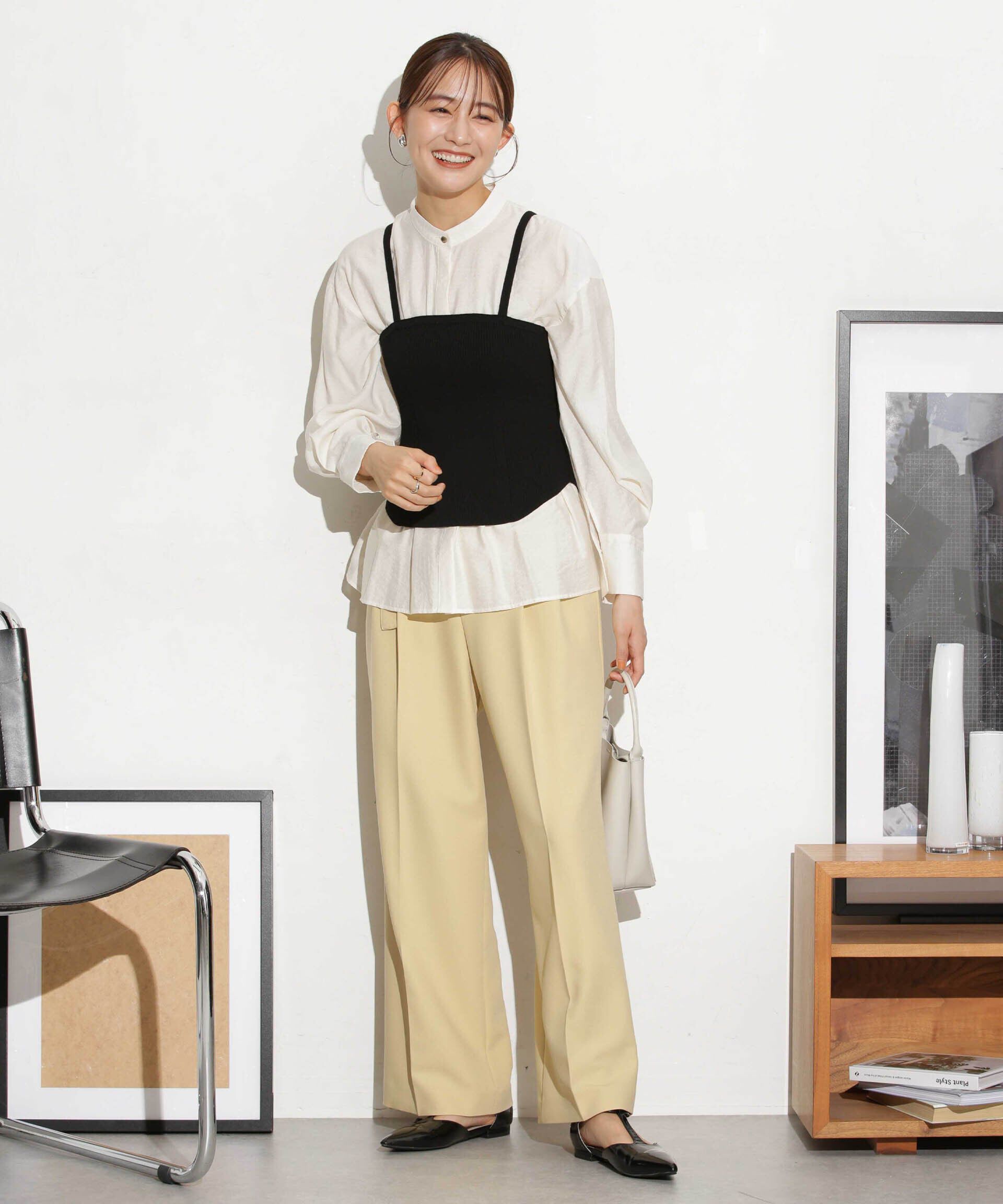 nano･universe「ベルト付きセミワイドツイルパンツ」|その他|