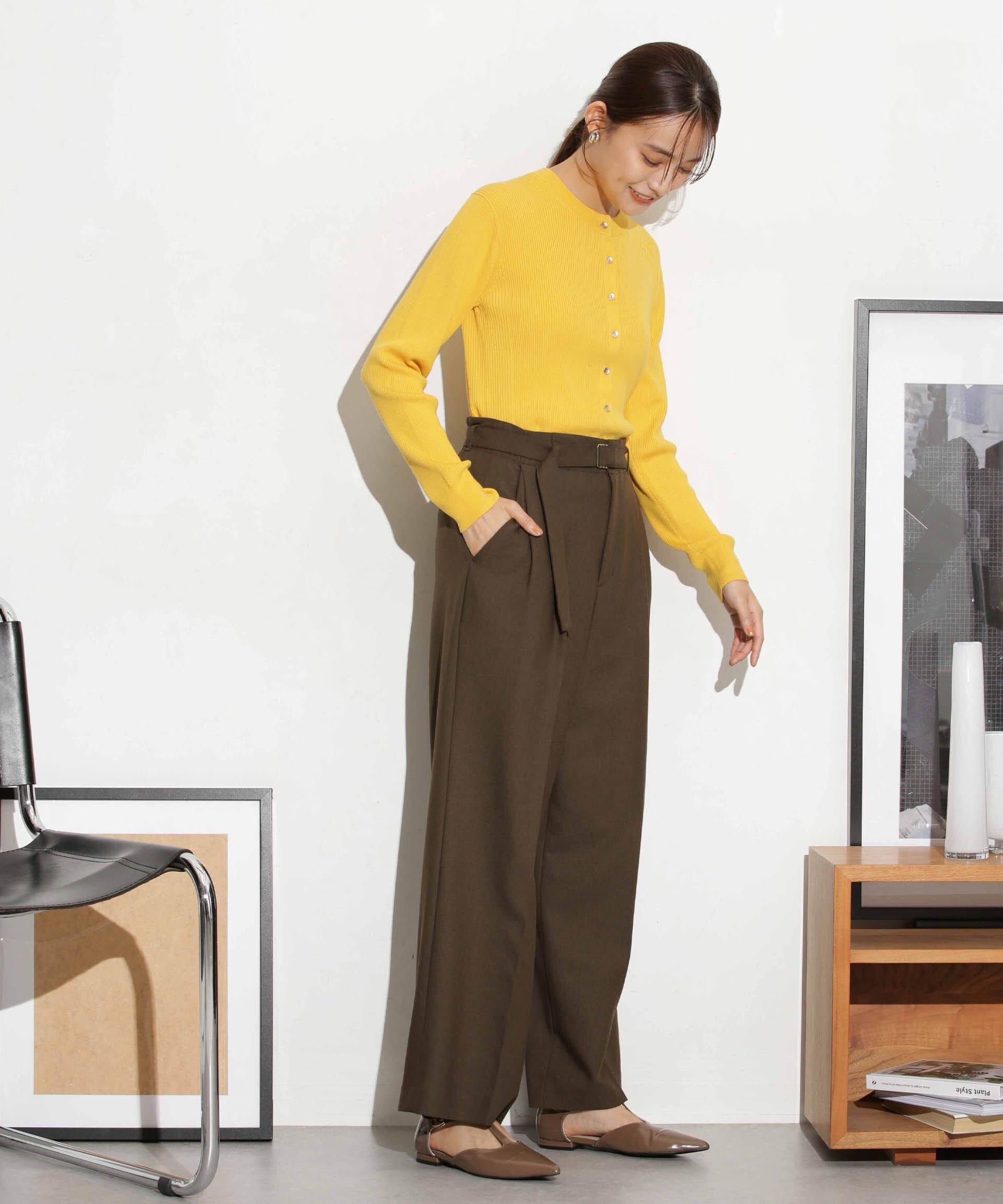 nano･universe「ベルト付きセミワイドツイルパンツ」|その他|