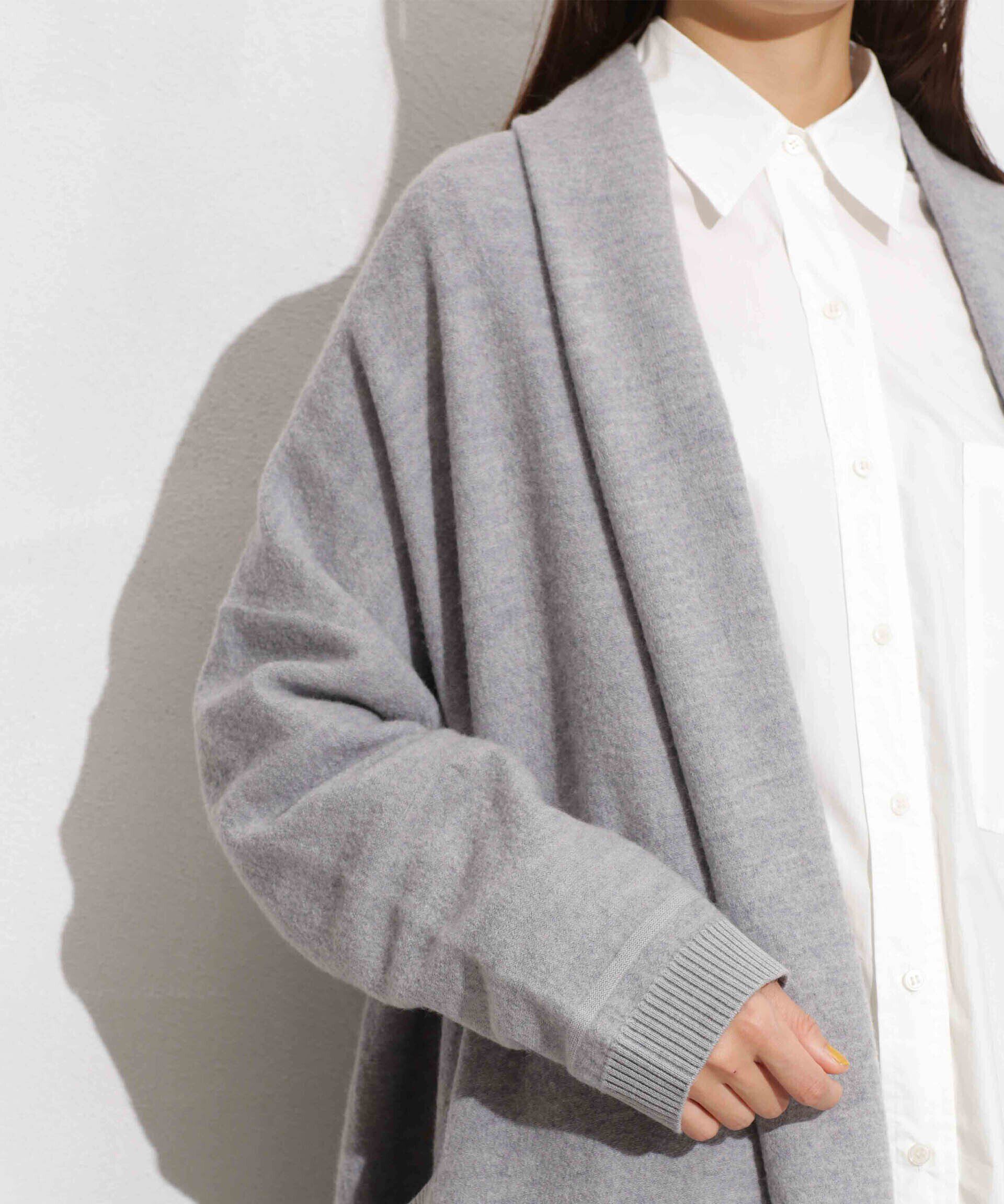 nano･universe「ウール圧縮ニットガウン」|ニット・セーター|