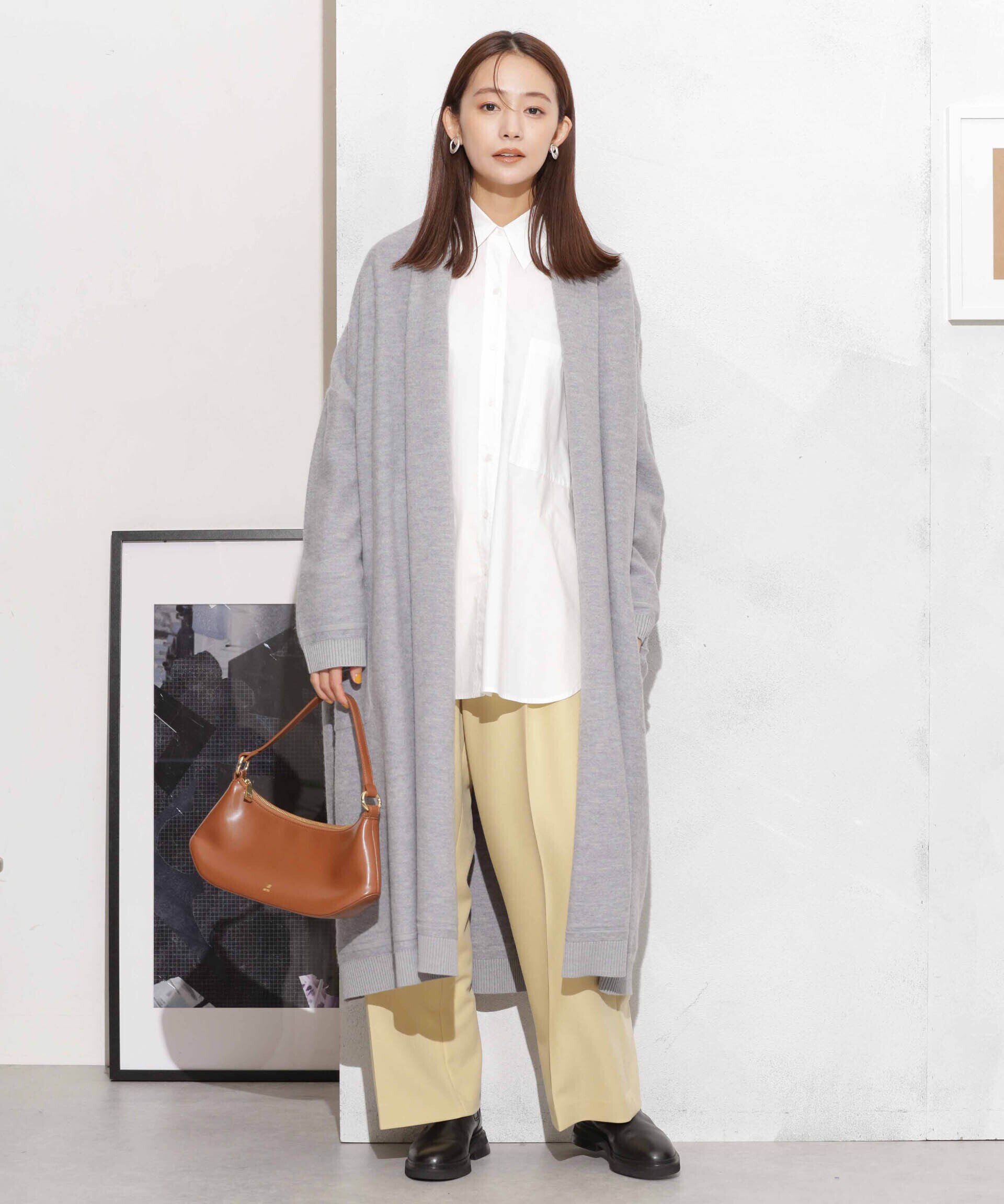 nano･universe「ウール圧縮ニットガウン」|ニット・セーター|