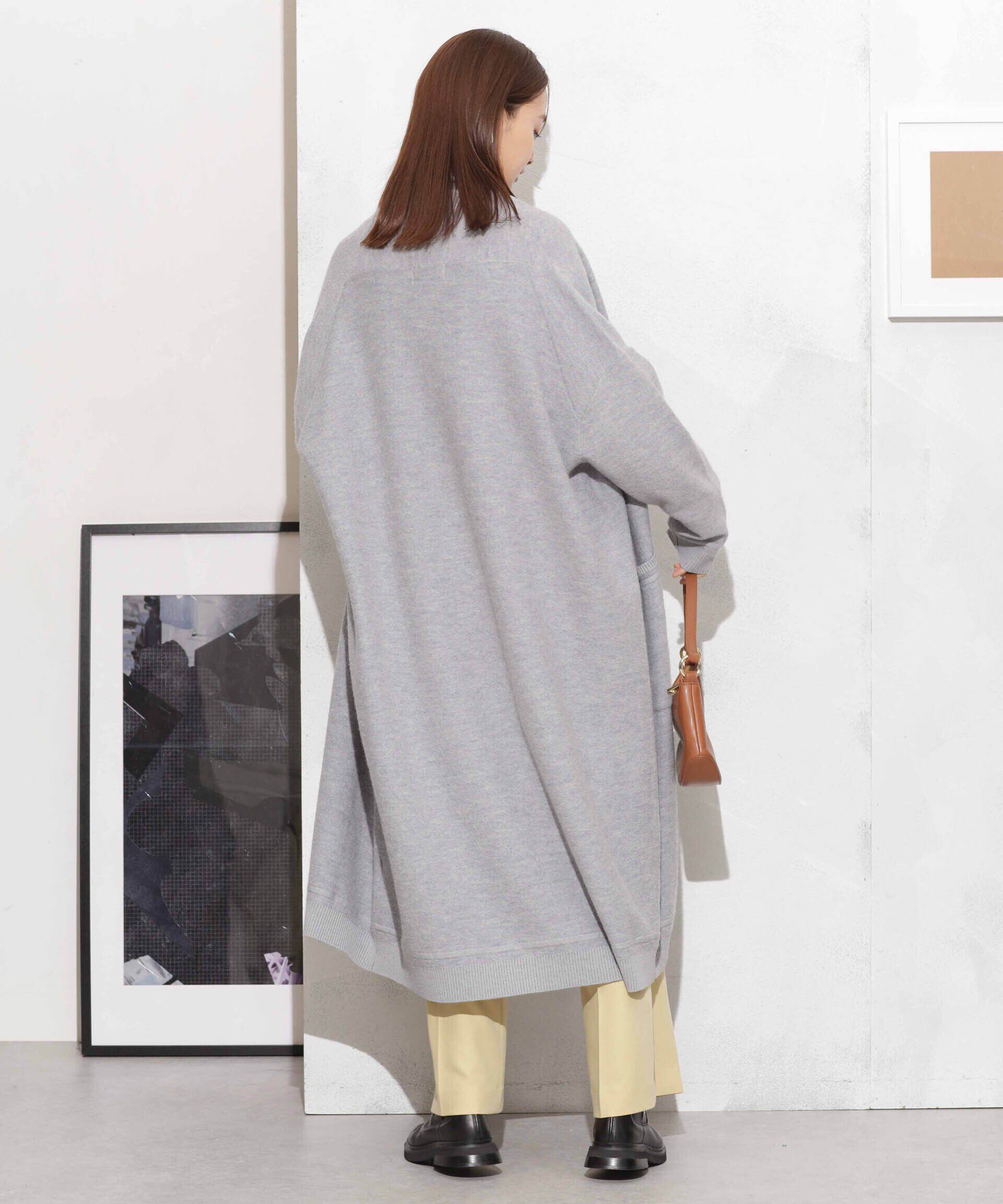 nano･universe「ウール圧縮ニットガウン」|ニット・セーター|