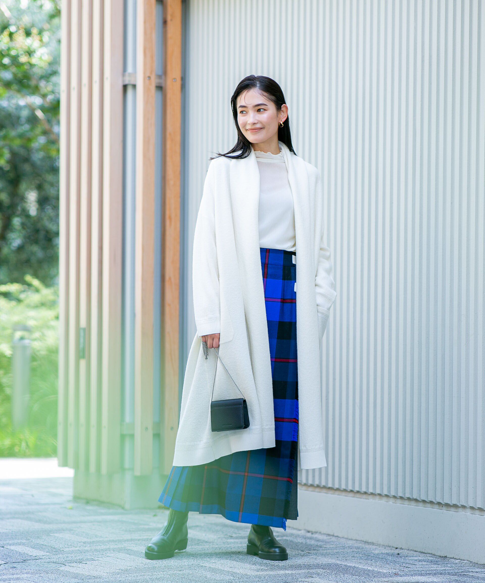 nano･universe「ウール圧縮ニットガウン」|ニット・セーター|