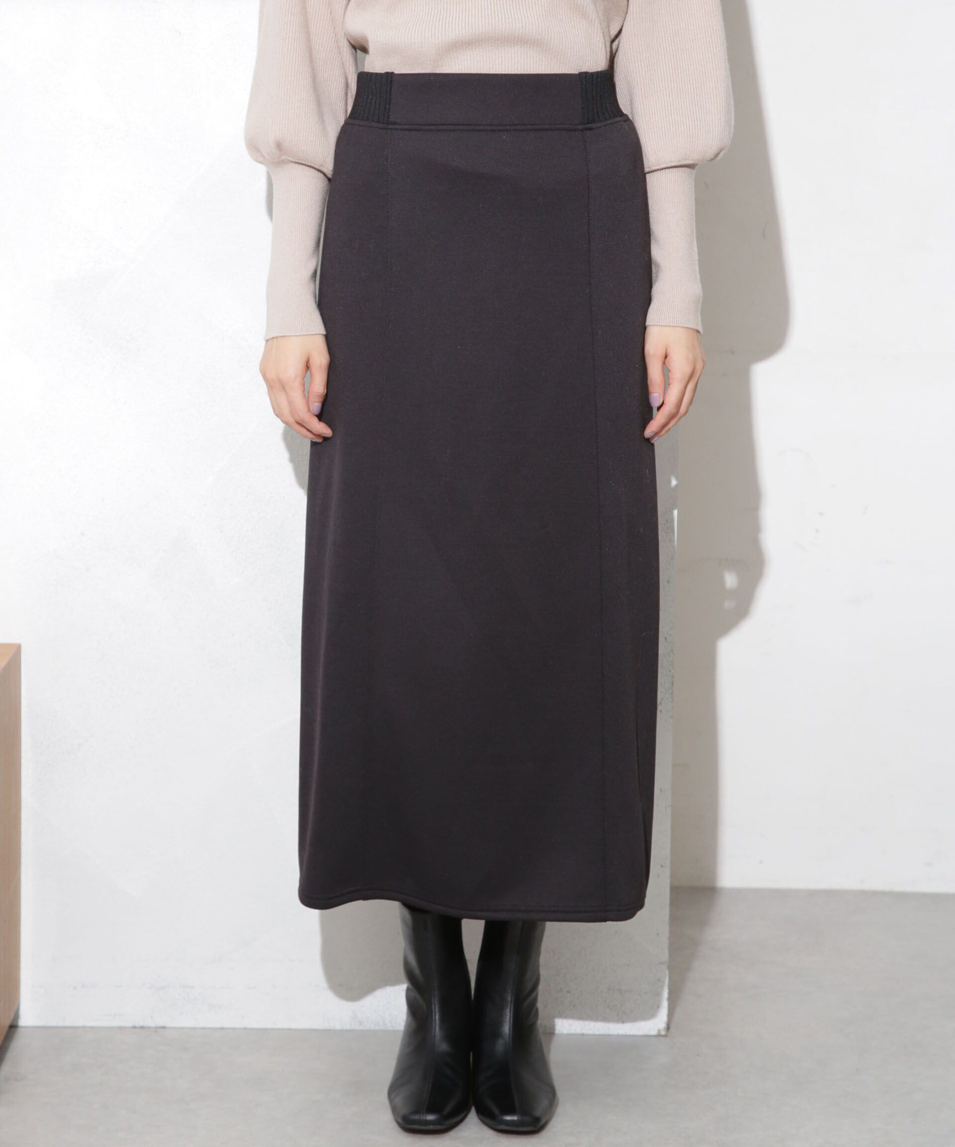 nano･universe「ボンディングカットナロースカート(セットアップ可)」|スカート|