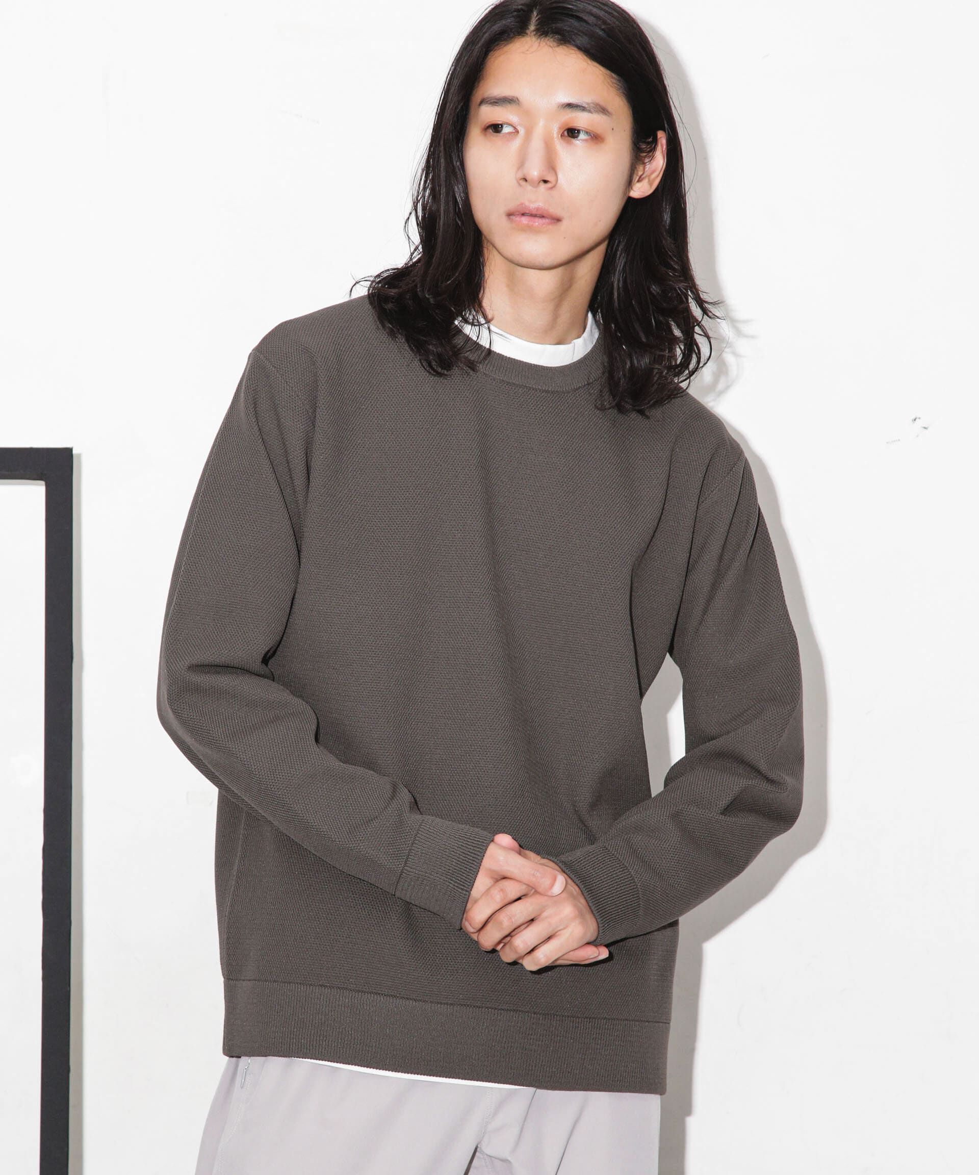 nano･universe「テック鹿の子アンサンブルニット」|ニット・セーター|