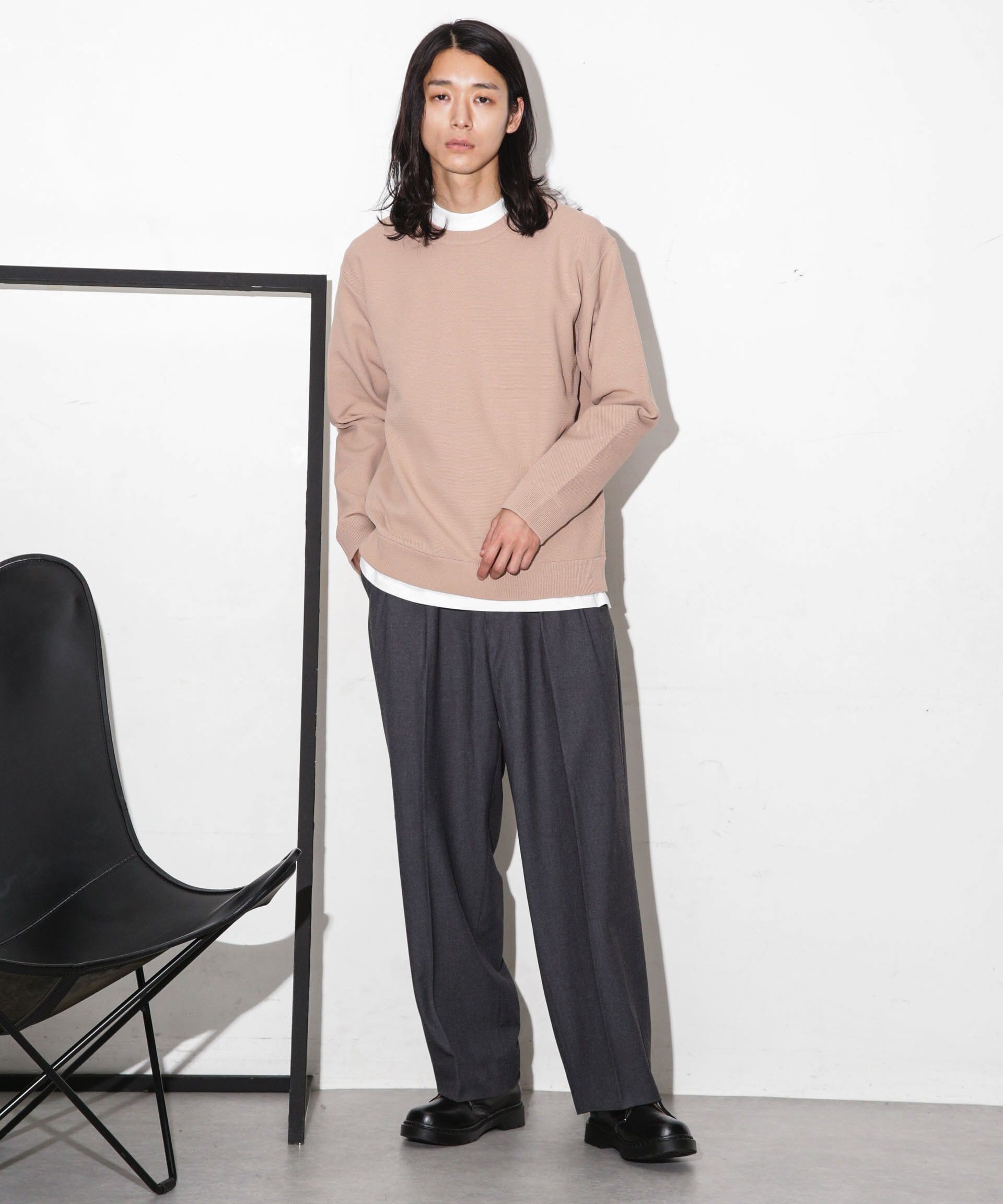 nano･universe「テック鹿の子アンサンブルニット」|ニット・セーター|