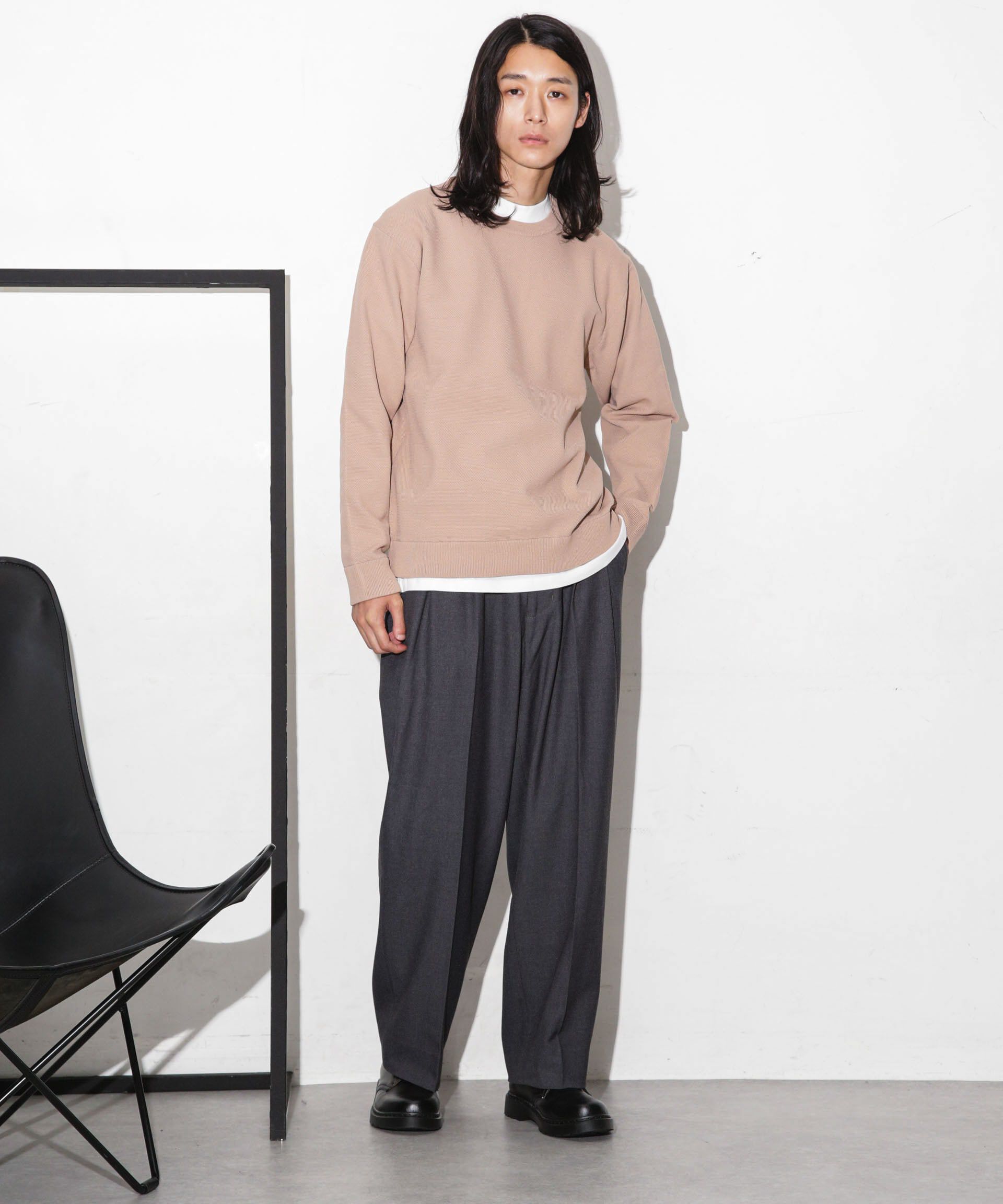 nano･universe「テック鹿の子アンサンブルニット」|ニット・セーター|