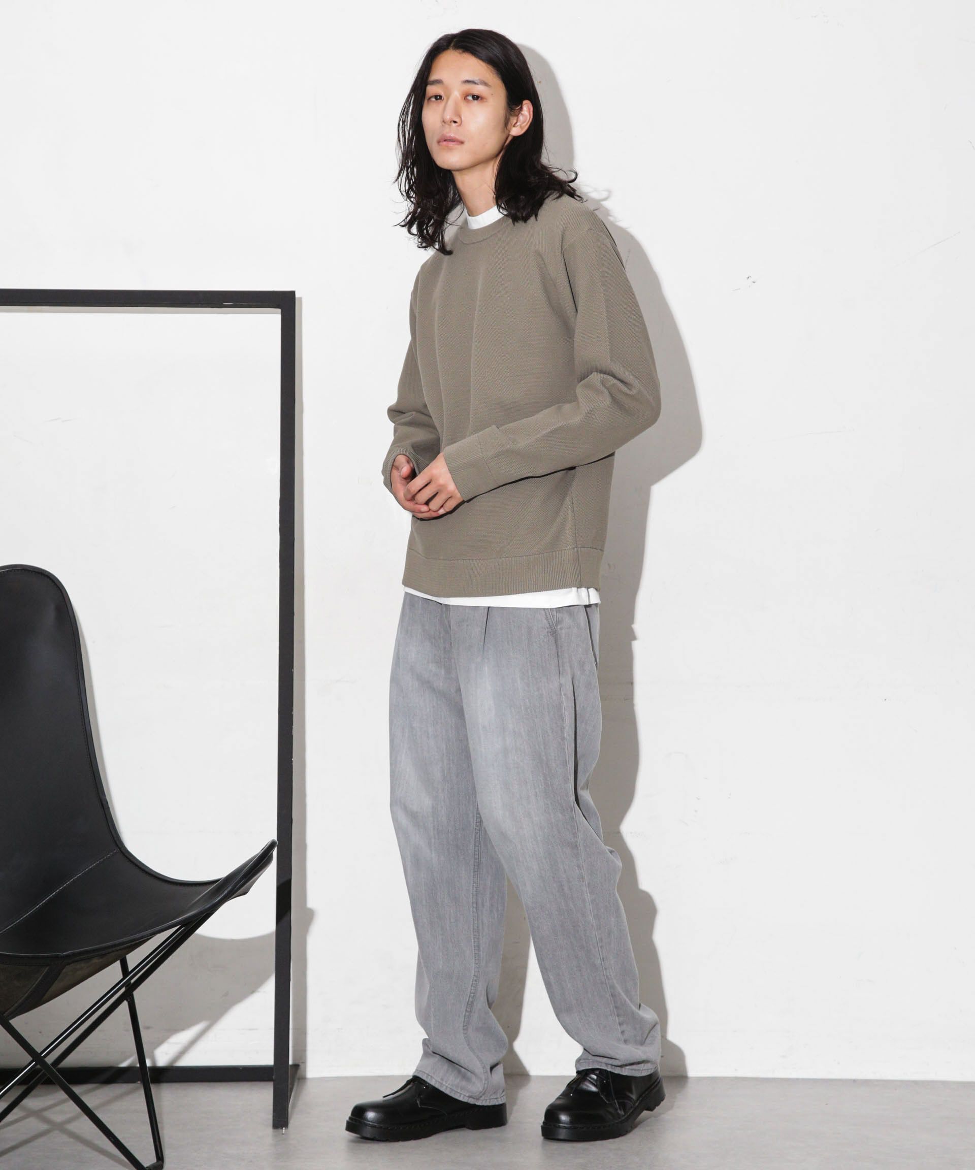 nano･universe「テック鹿の子アンサンブルニット」|ニット・セーター|