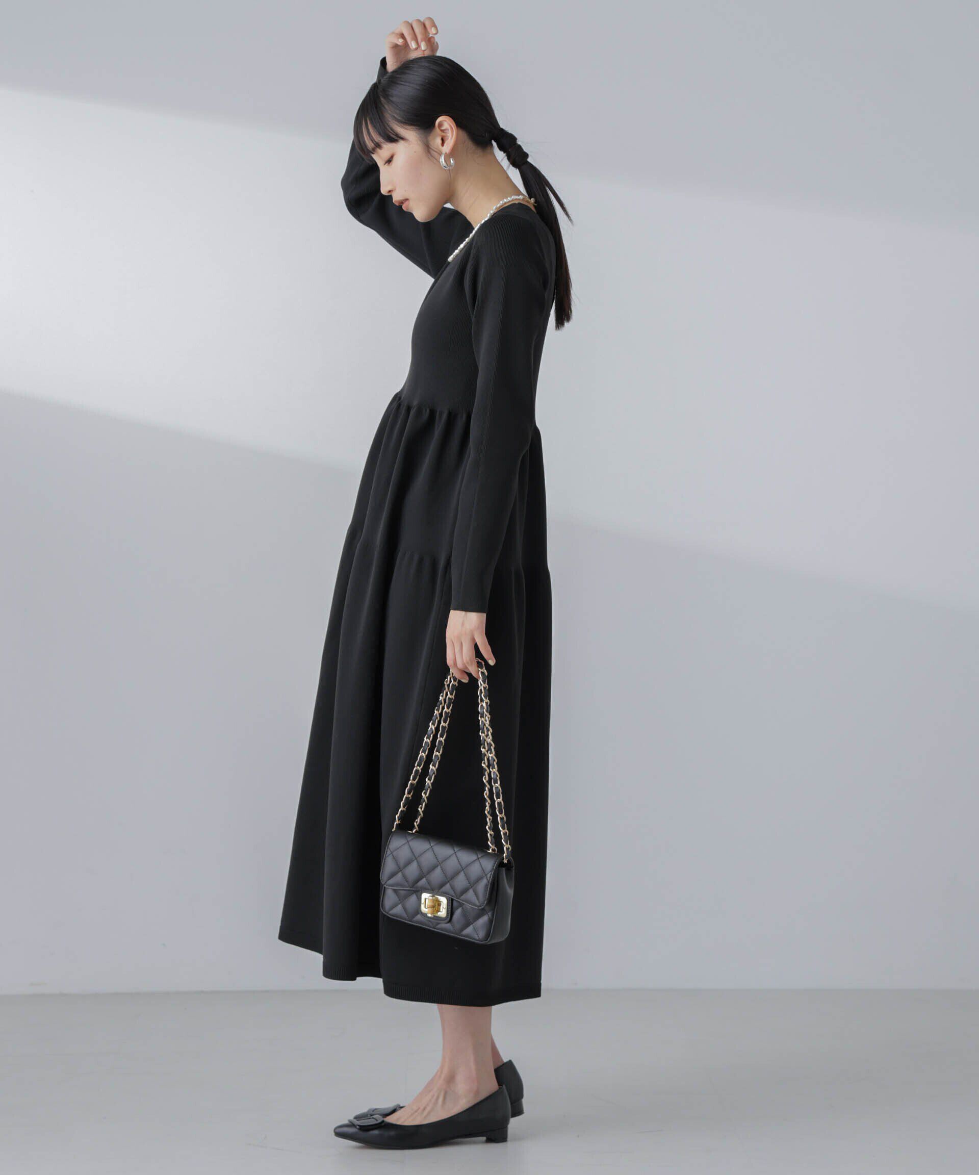 nano･universe「ティアードニットワンピース(セットアップ可)」|ワンピース|