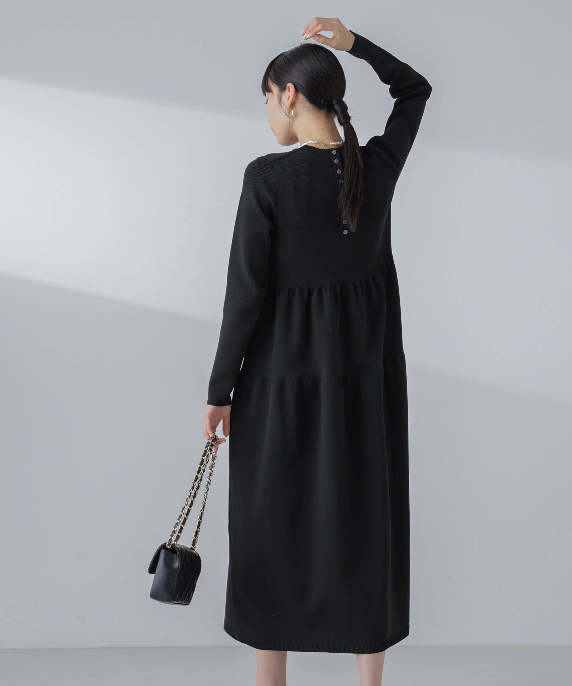 nano･universe「ティアードニットワンピース(セットアップ可)」|ワンピース|