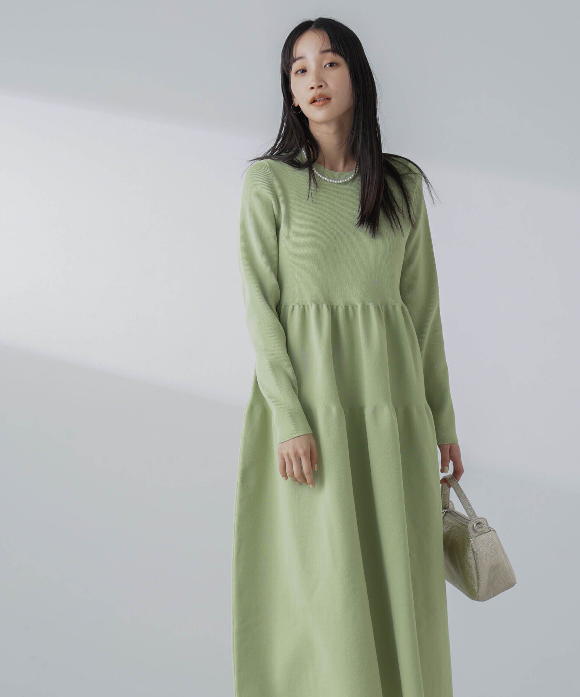 nano･universe「ティアードニットワンピース(セットアップ可)」|ワンピース|