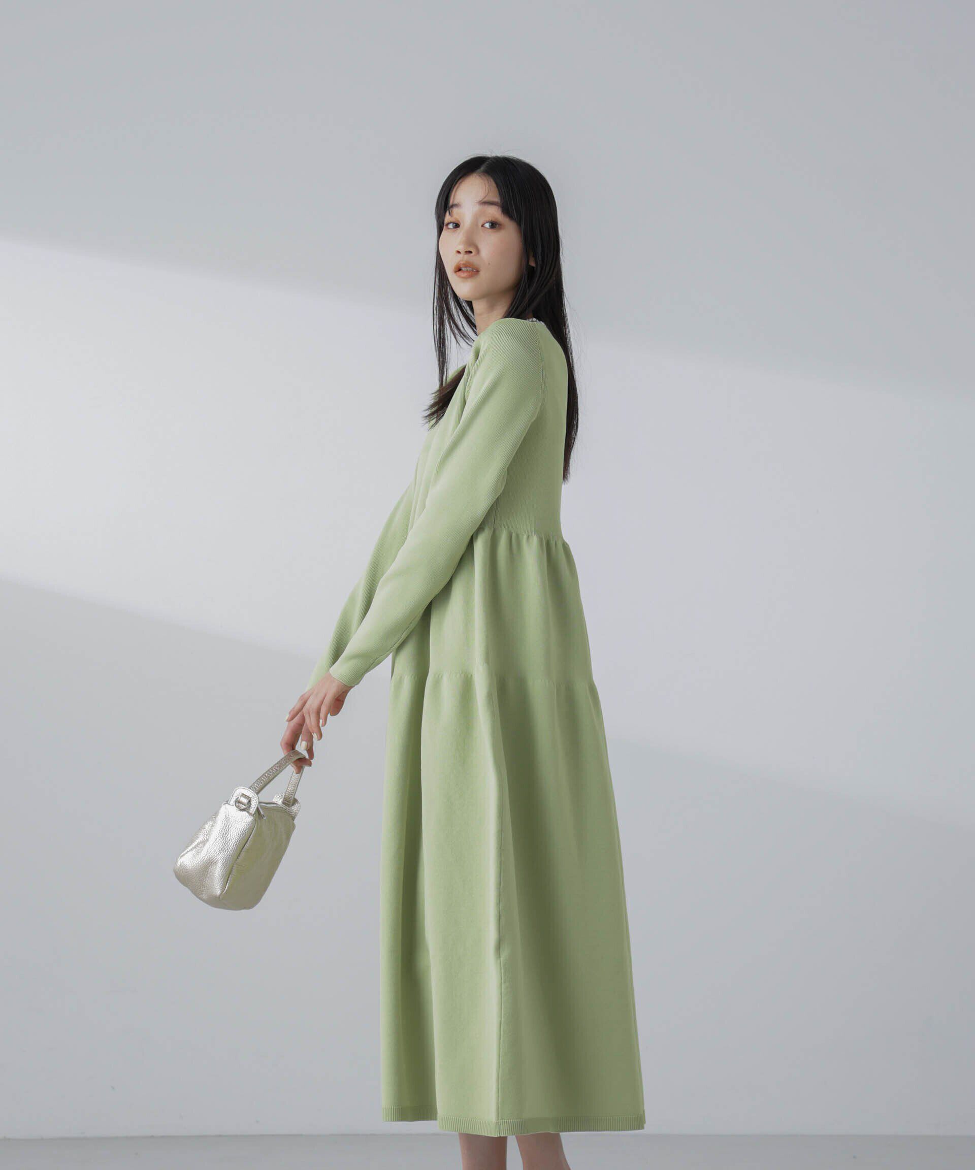 nano･universe「ティアードニットワンピース(セットアップ可)」|ワンピース|