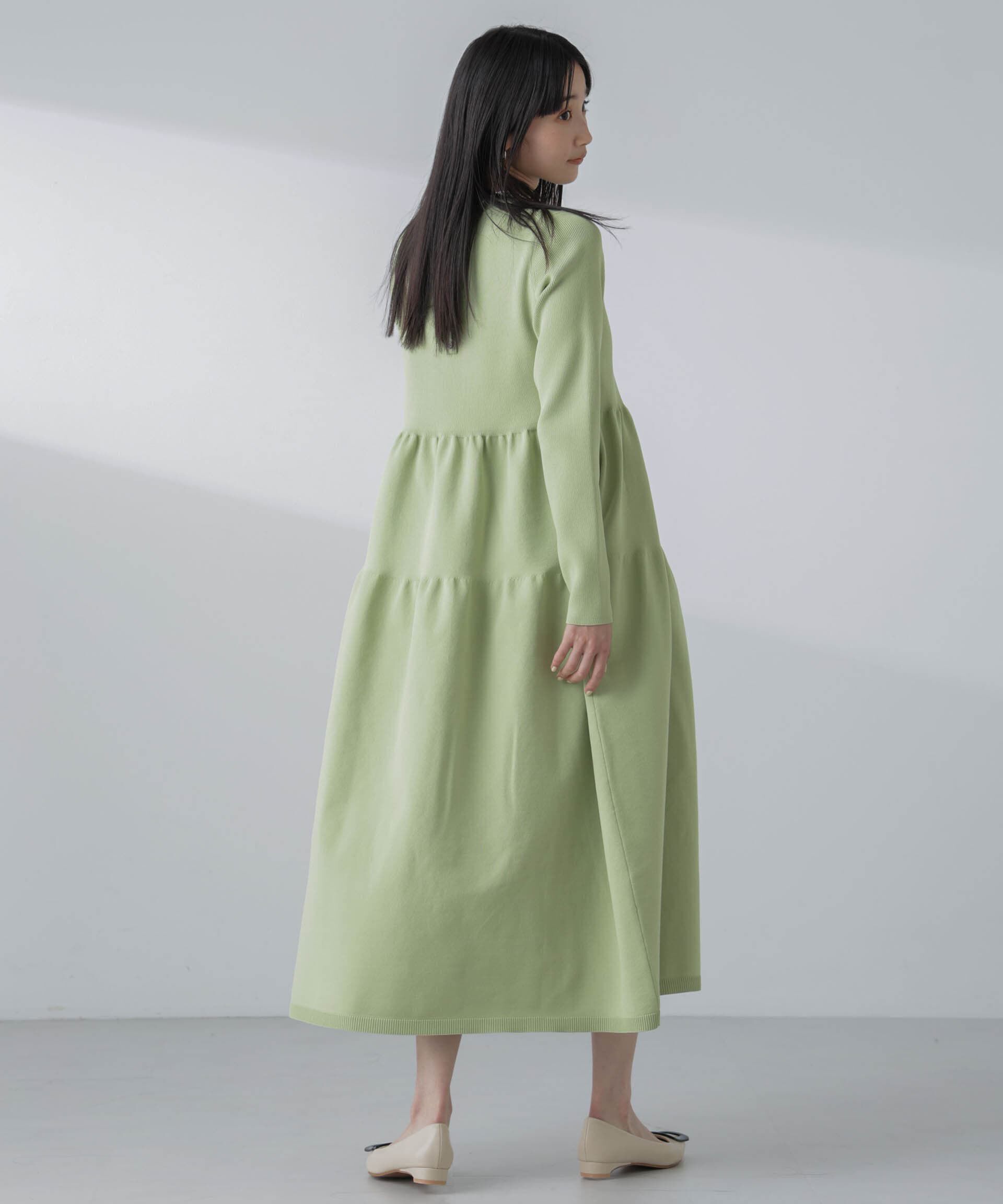 nano･universe「ティアードニットワンピース(セットアップ可)」|ワンピース|