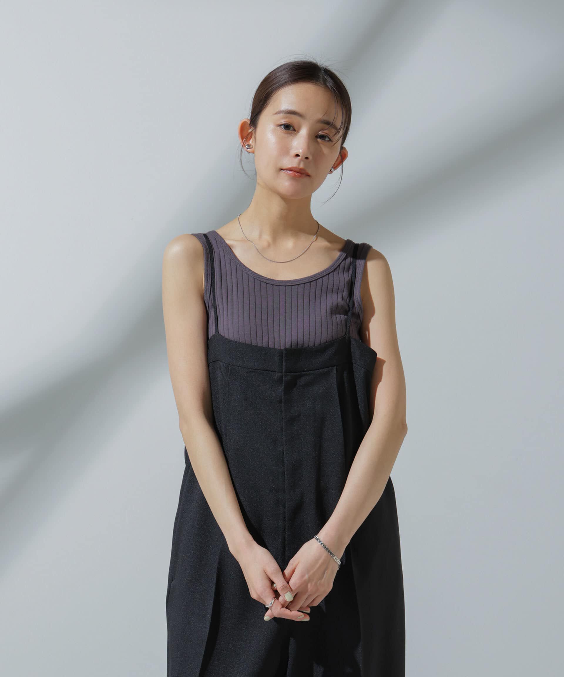 nano･universe「Anti Soaked(R) 汗染み防止 リブタンクトップ」|タンクトップ|