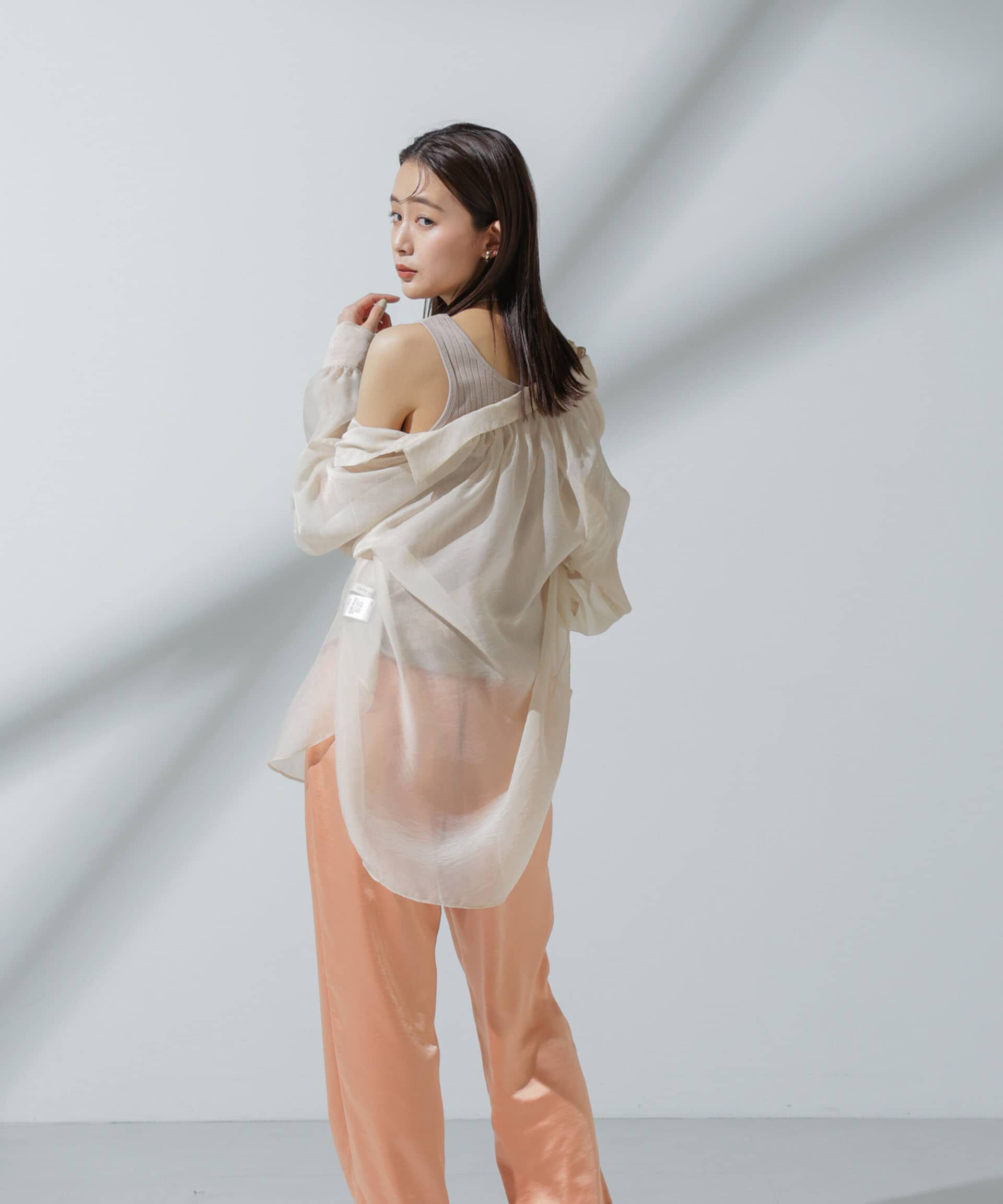 nano･universe「Anti Soaked(R) 汗染み防止 リブタンクトップ」|タンクトップ|