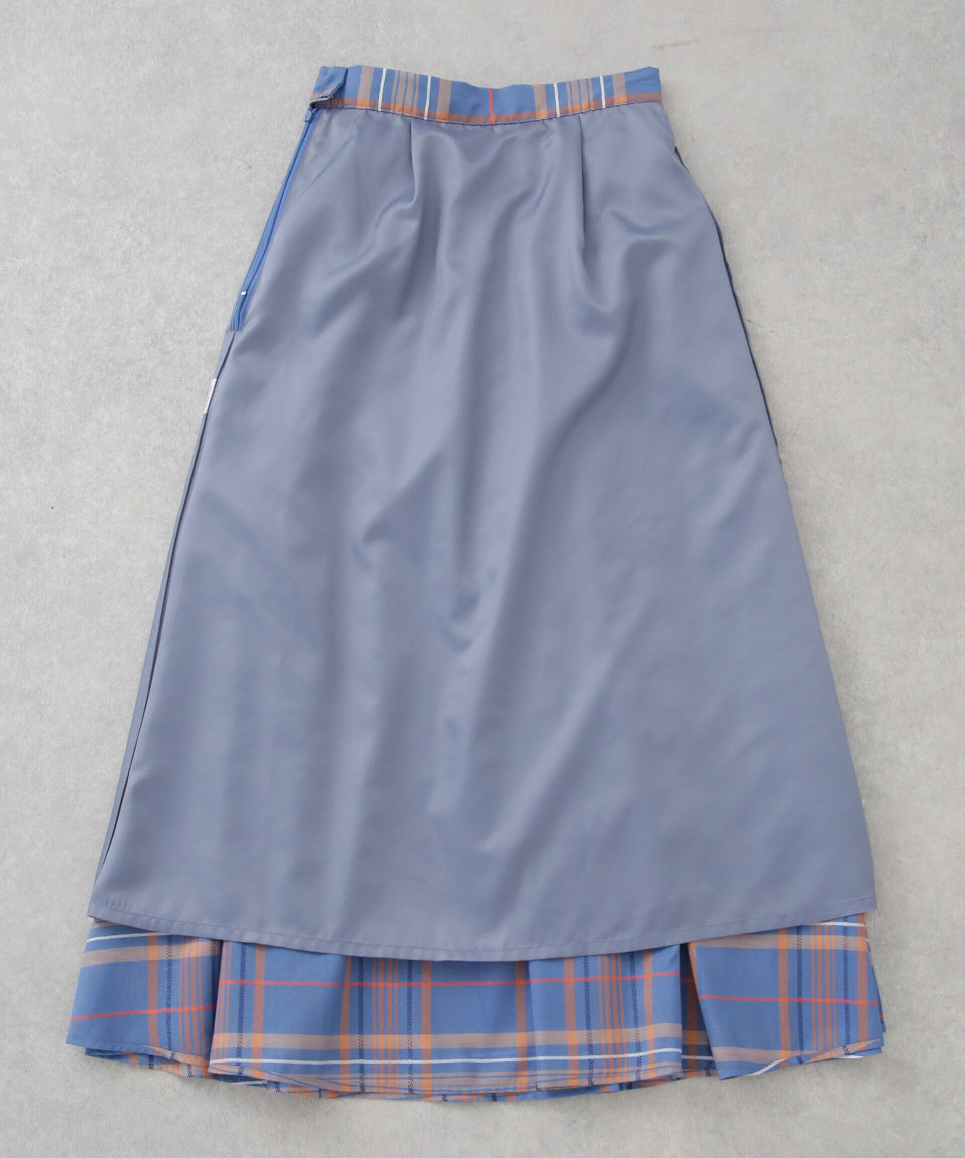 nano･universe「シアーチェックランダムタックスカート」|スカート|