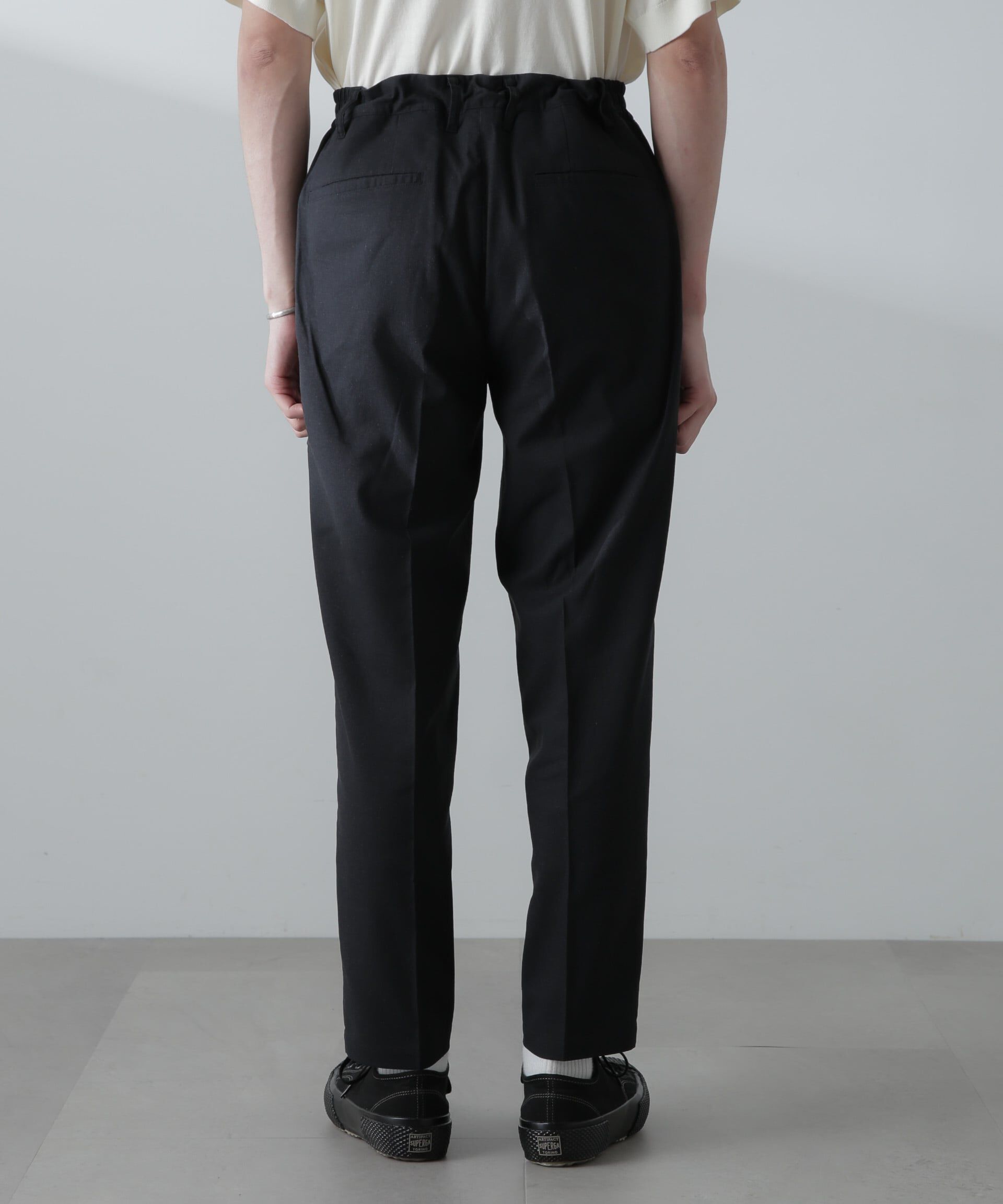 nano･universe「サイドシャーリング リネンパンツ」|チノ|