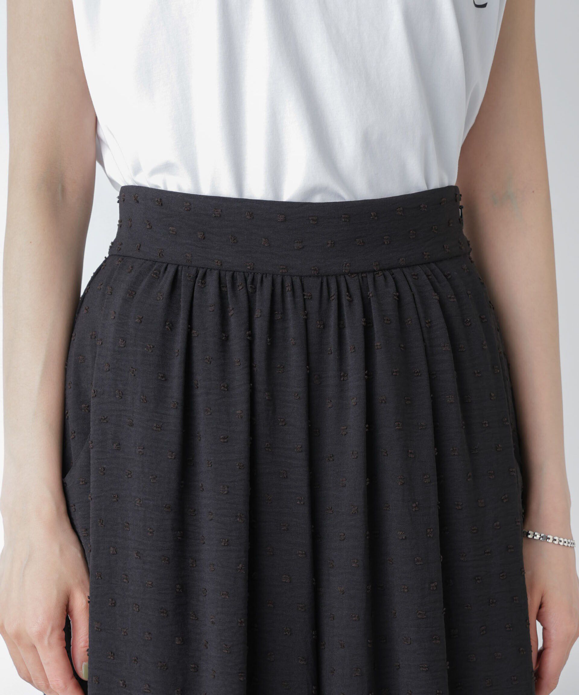 nano･universe「ドビードットワイドパンツ」|チノ|