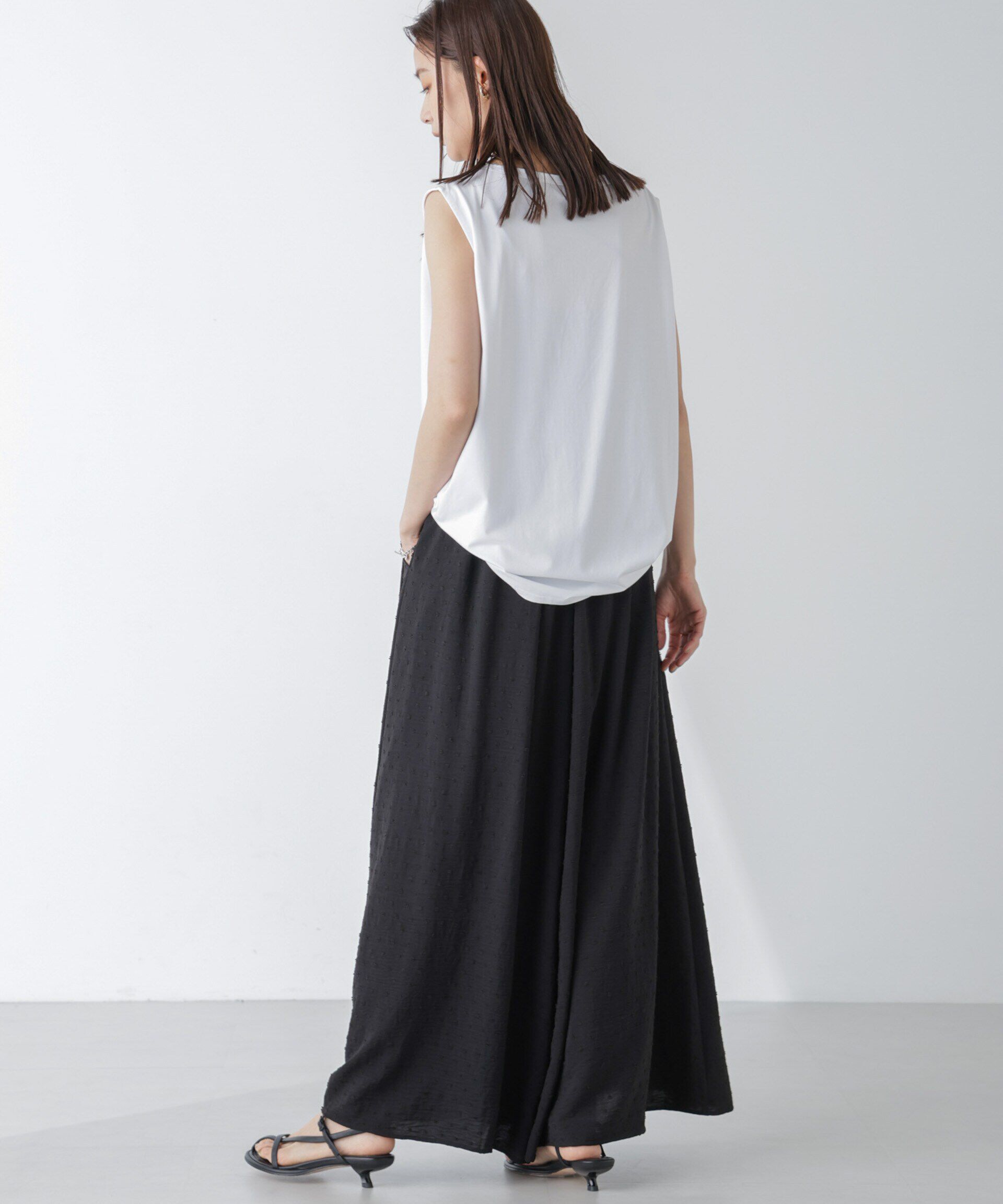 nano･universe「ドビードットワイドパンツ」|チノ|