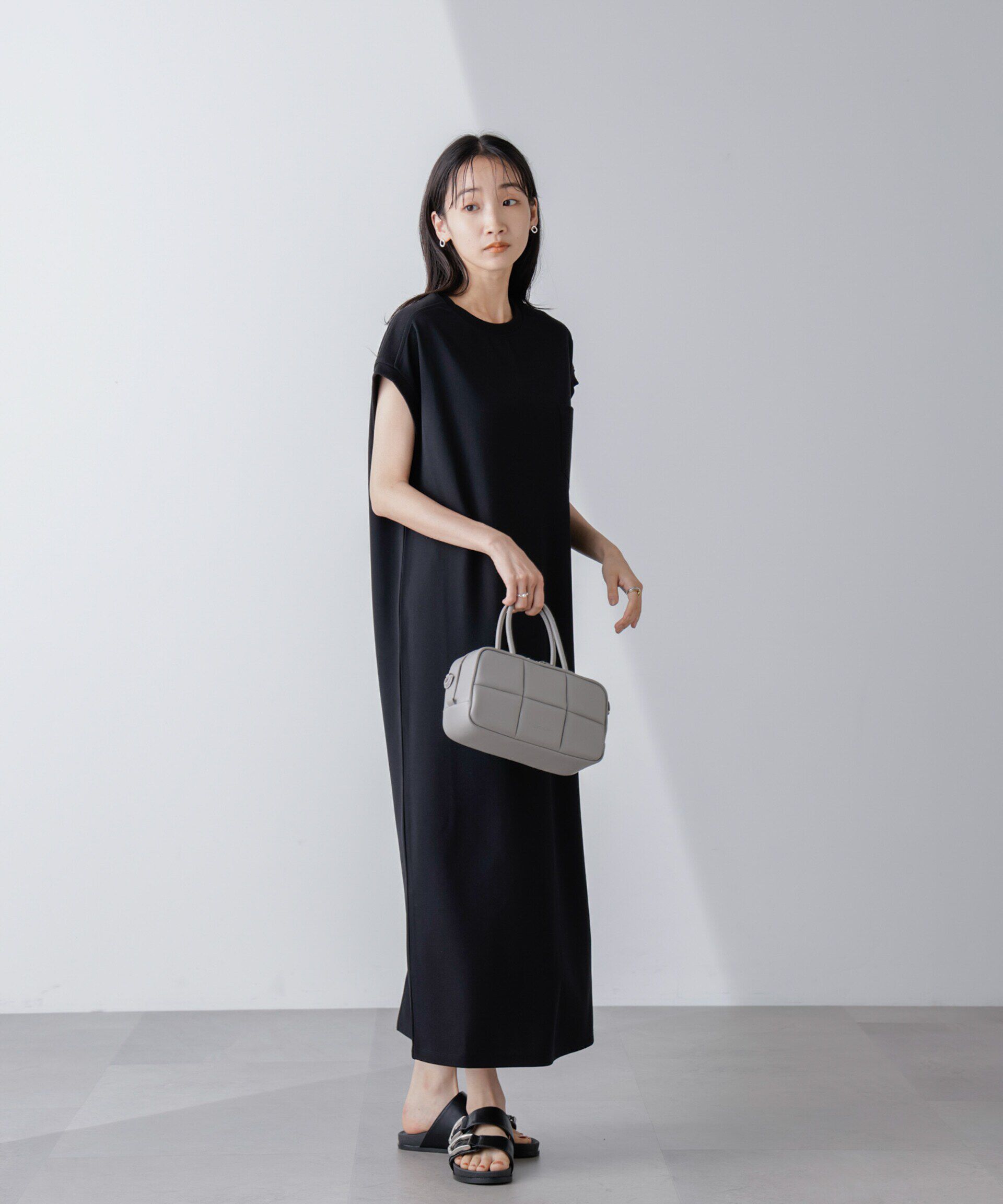 nano･universe「胸ポケットノースリーブワンピース」|ワンピース|