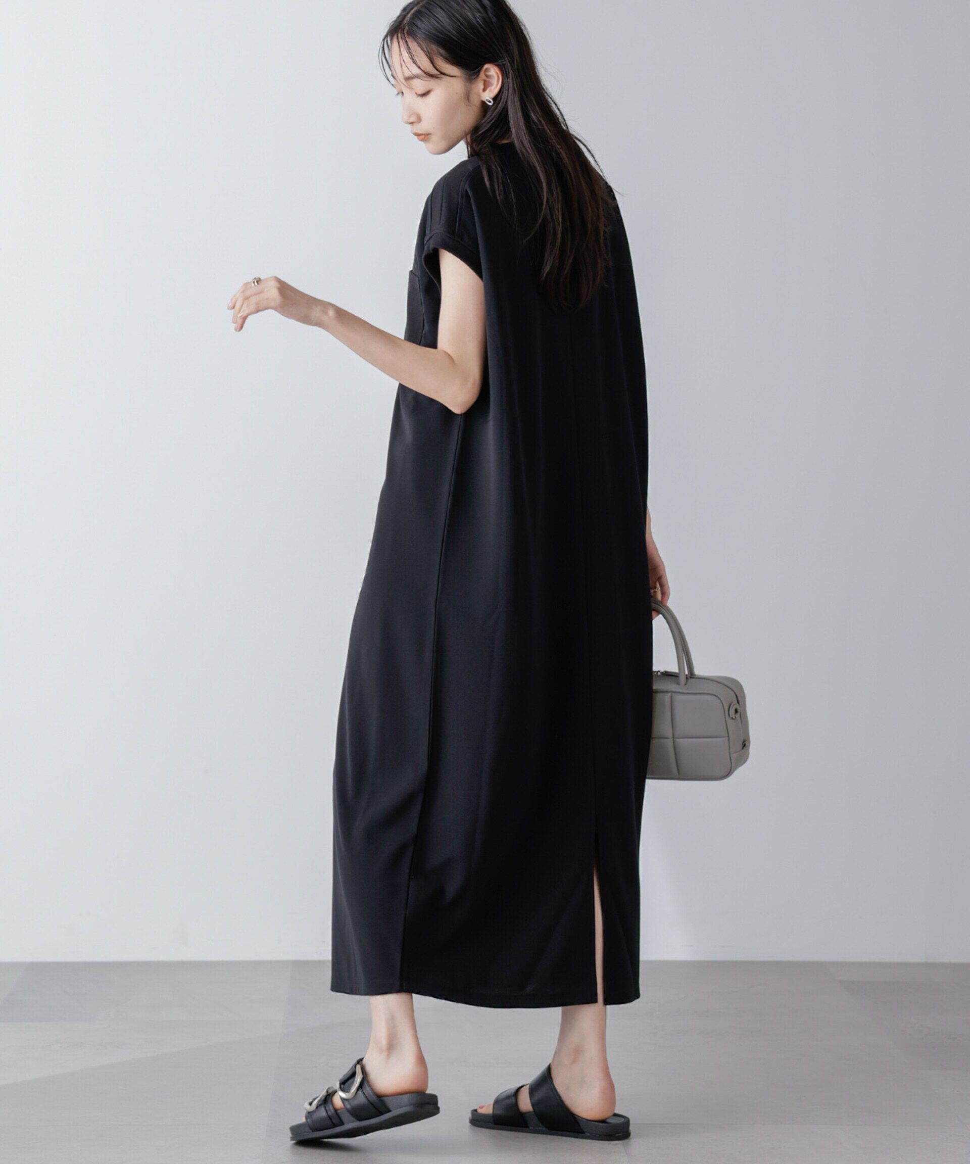 nano･universe「胸ポケットノースリーブワンピース」|ワンピース|