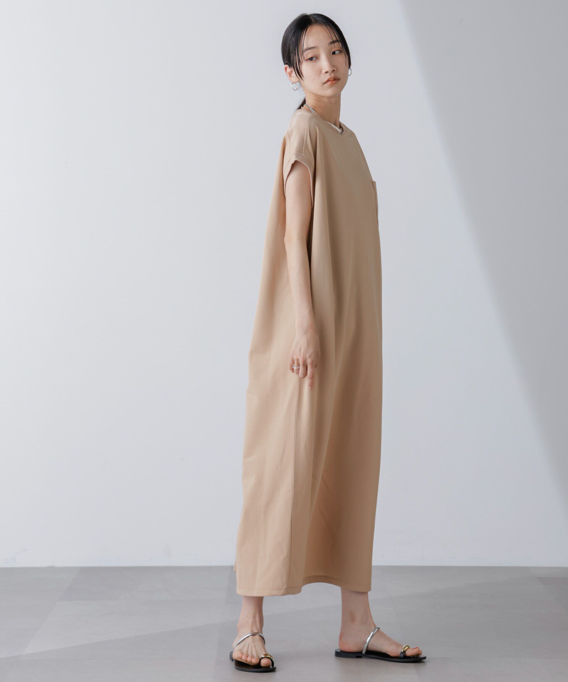 nano･universe「胸ポケットノースリーブワンピース」|ワンピース|