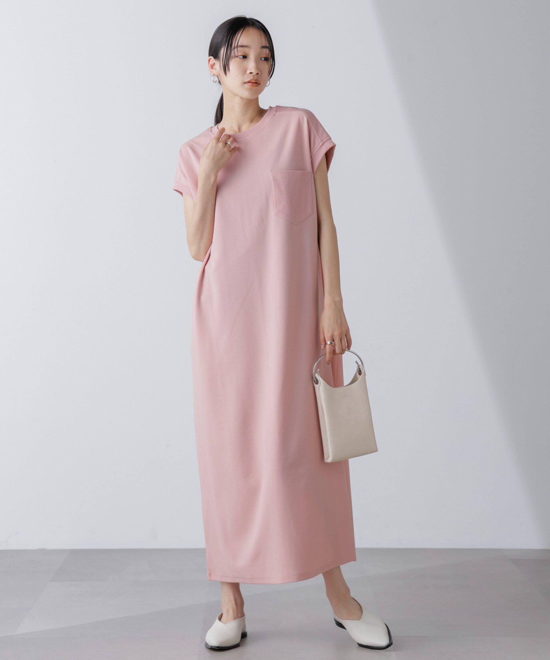 nano･universe「胸ポケットノースリーブワンピース」|ワンピース|