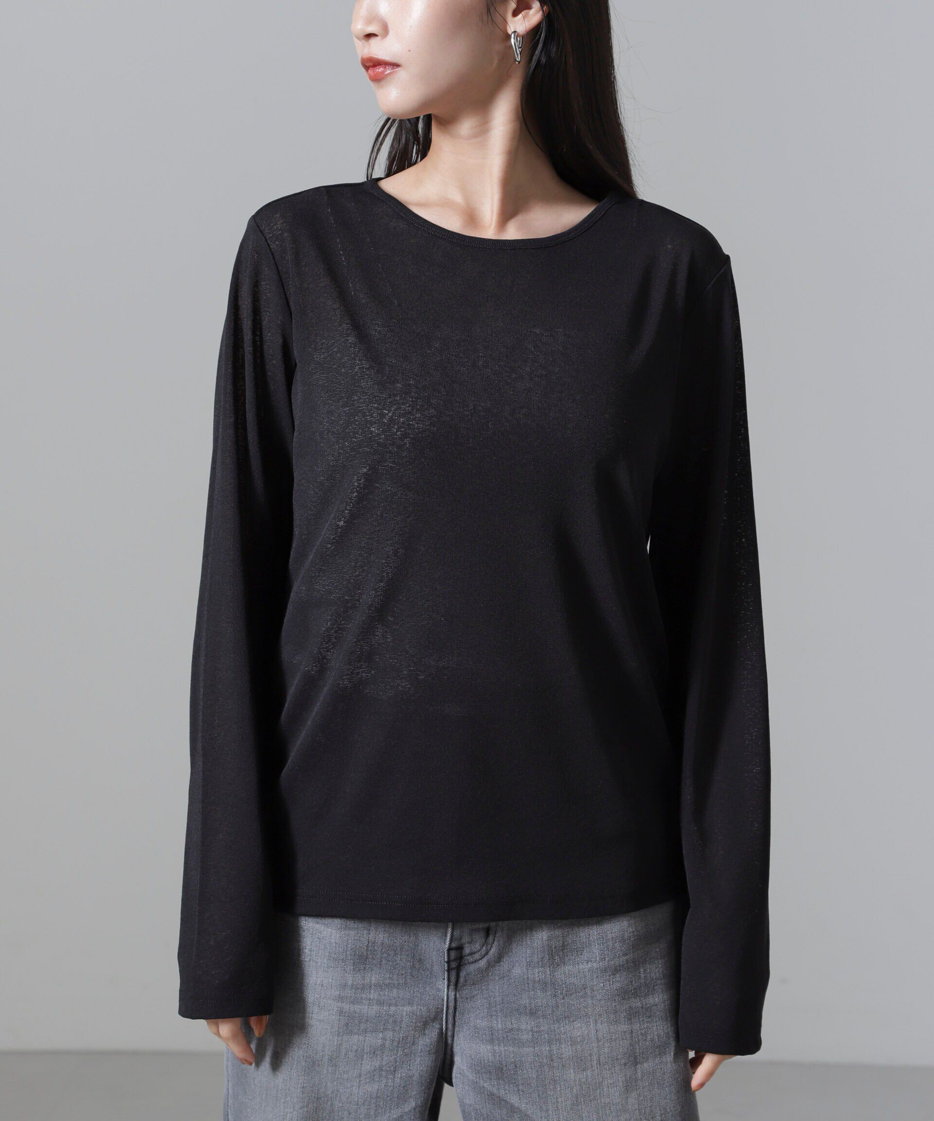 nano･universe「シアーレイヤードアンサンブルカットトップス」|Tシャツ・カットソー|