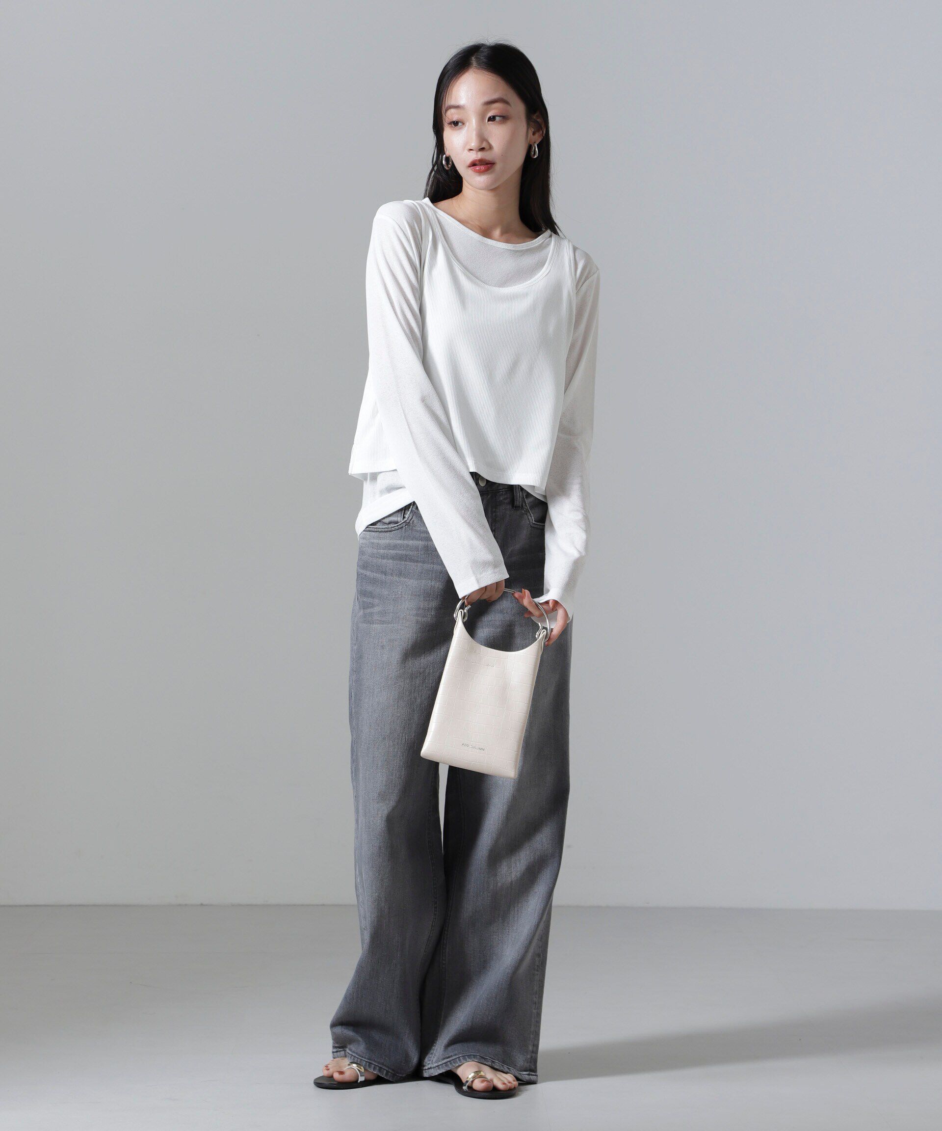 nano･universe「シアーレイヤードアンサンブルカットトップス」|Tシャツ・カットソー|