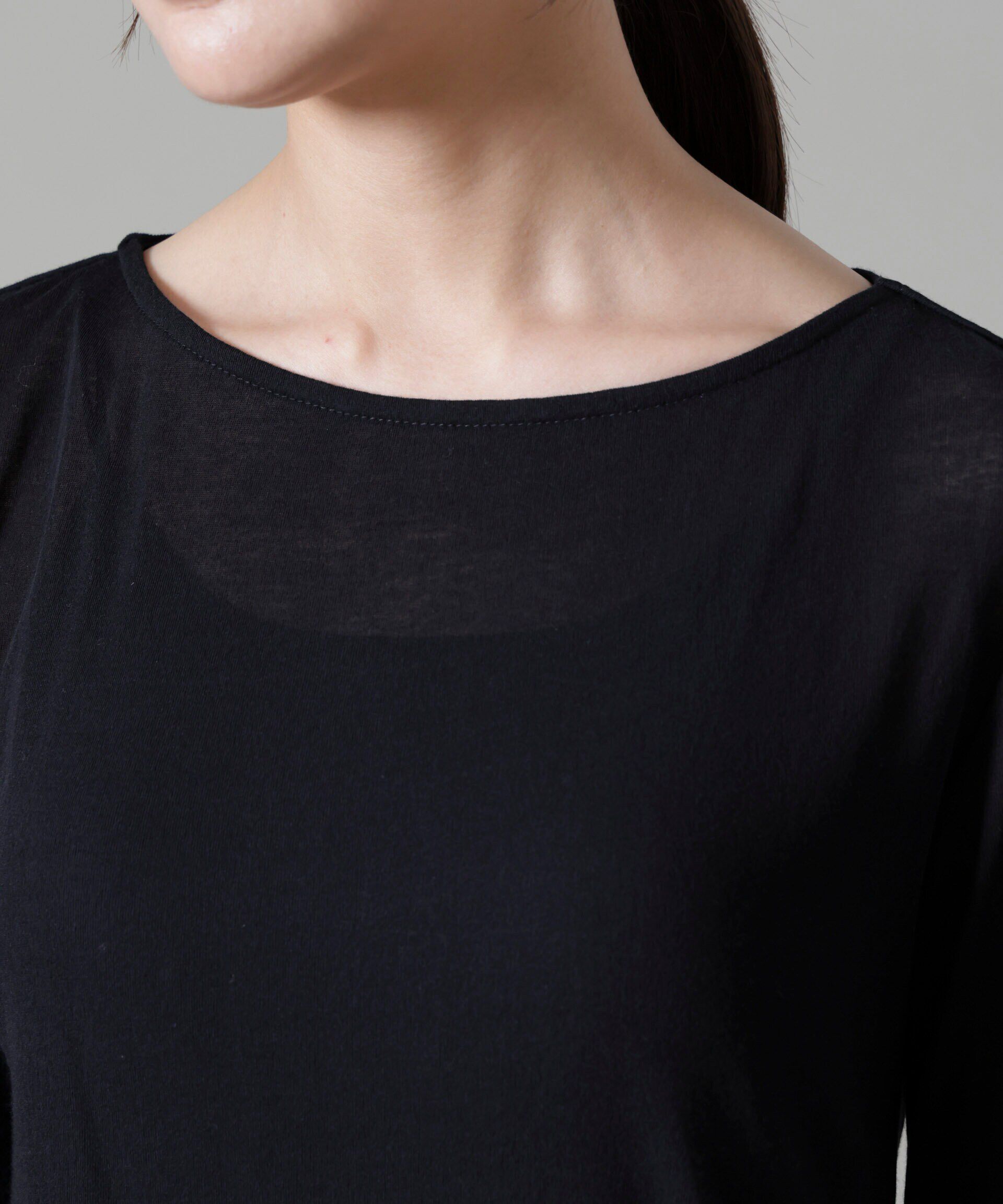 nano･universe「シアーガーゼボートネックトップス」|Tシャツ・カットソー|