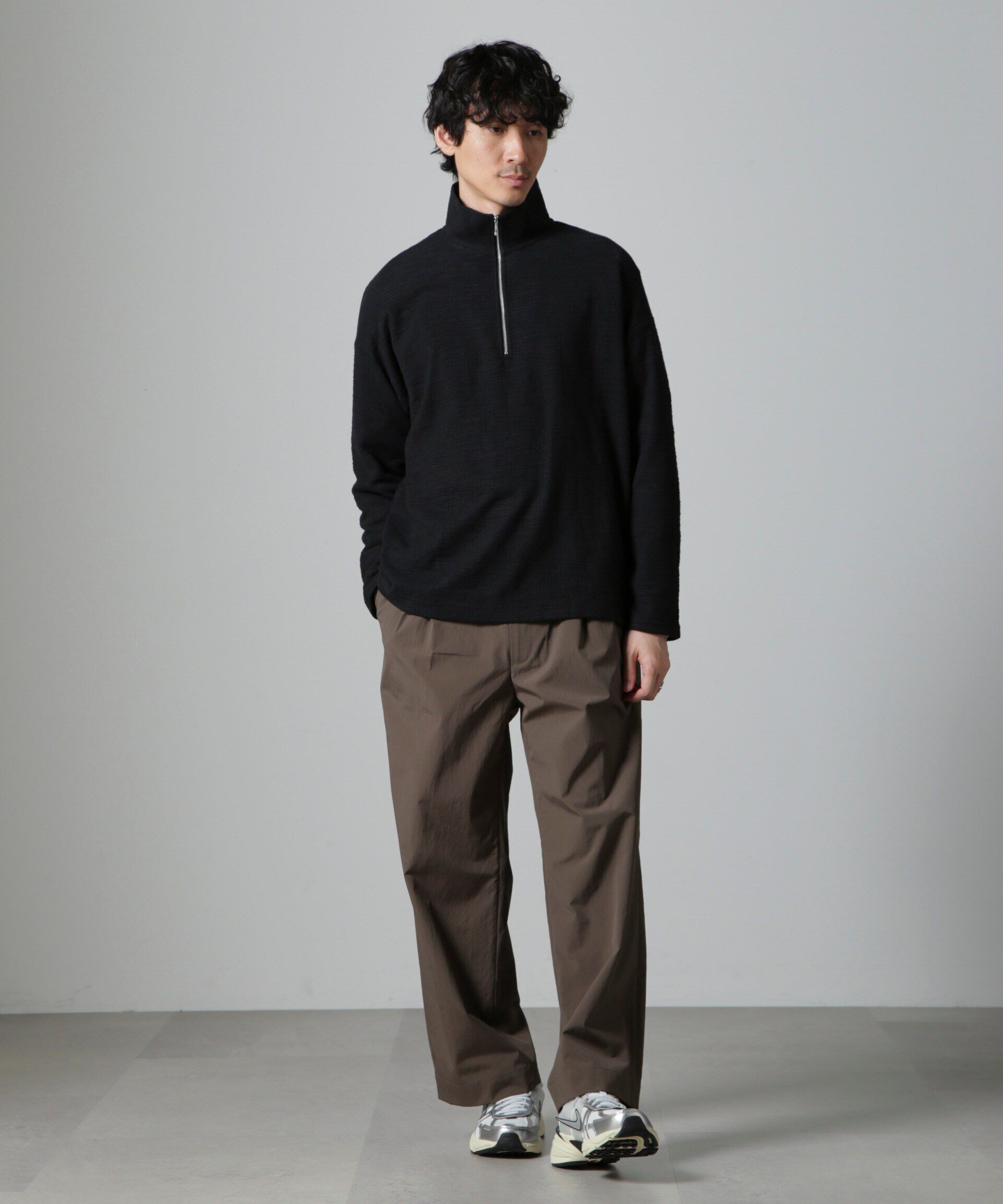 nano･universe「ブークレジャガード ハーフZIP 長袖」|Tシャツ・カットソー|