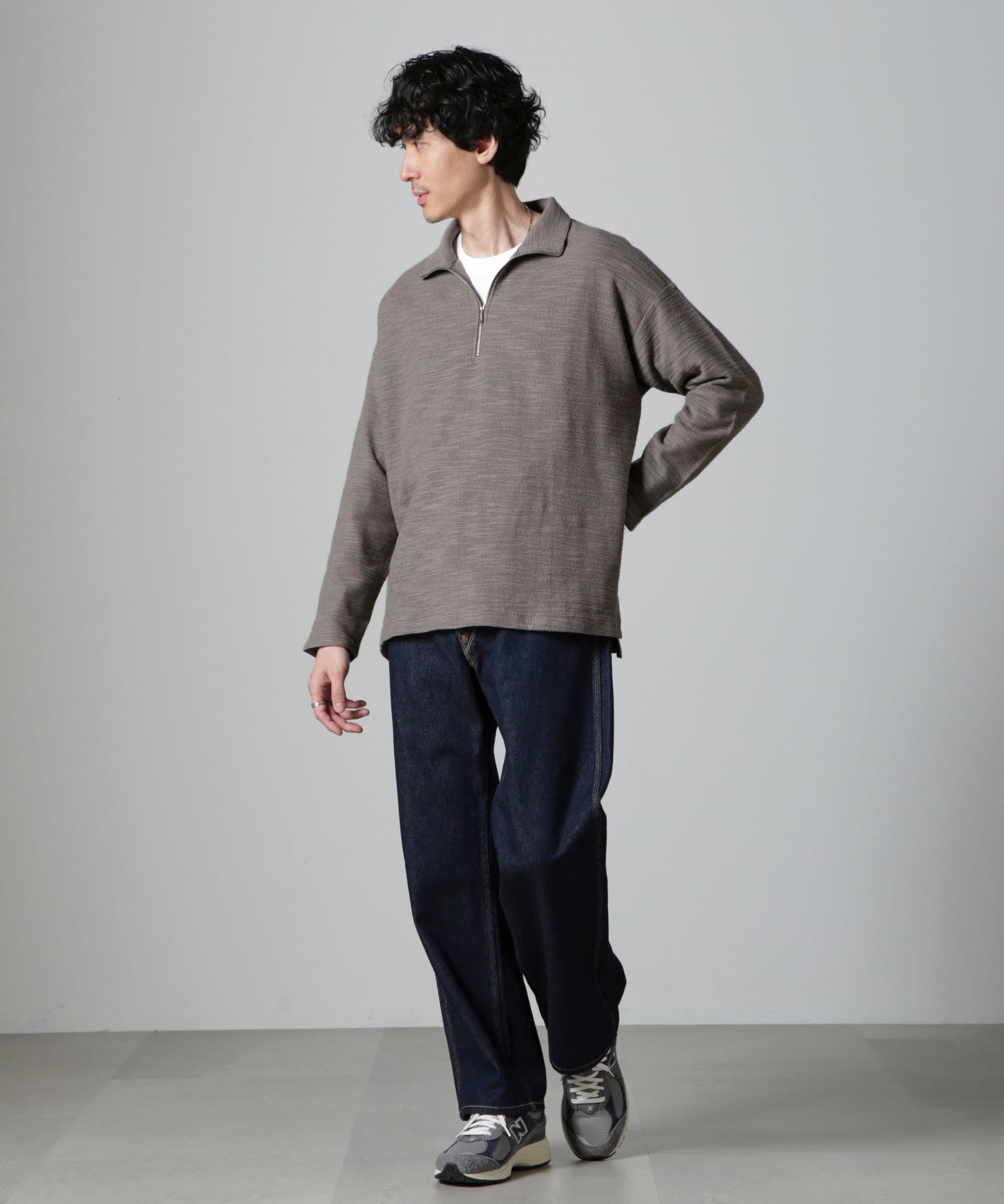 nano･universe「ブークレジャガード ハーフZIP 長袖」|Tシャツ・カットソー|