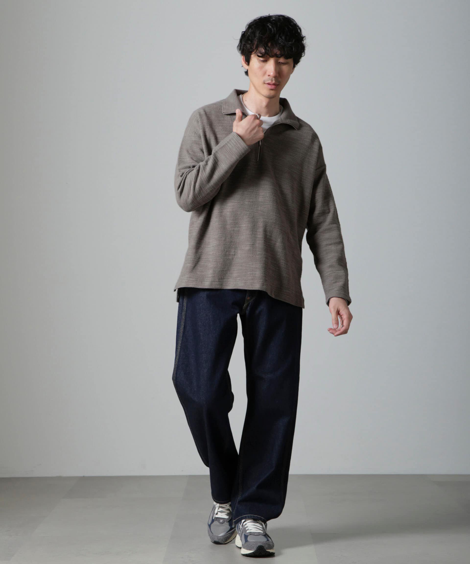 nano･universe「ブークレジャガード ハーフZIP 長袖」|Tシャツ・カットソー|