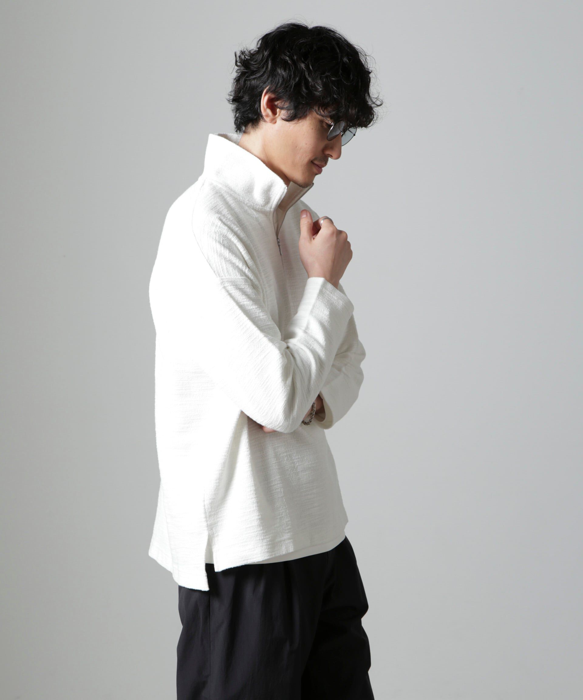 nano･universe「ブークレジャガード ハーフZIP 長袖」|Tシャツ・カットソー|