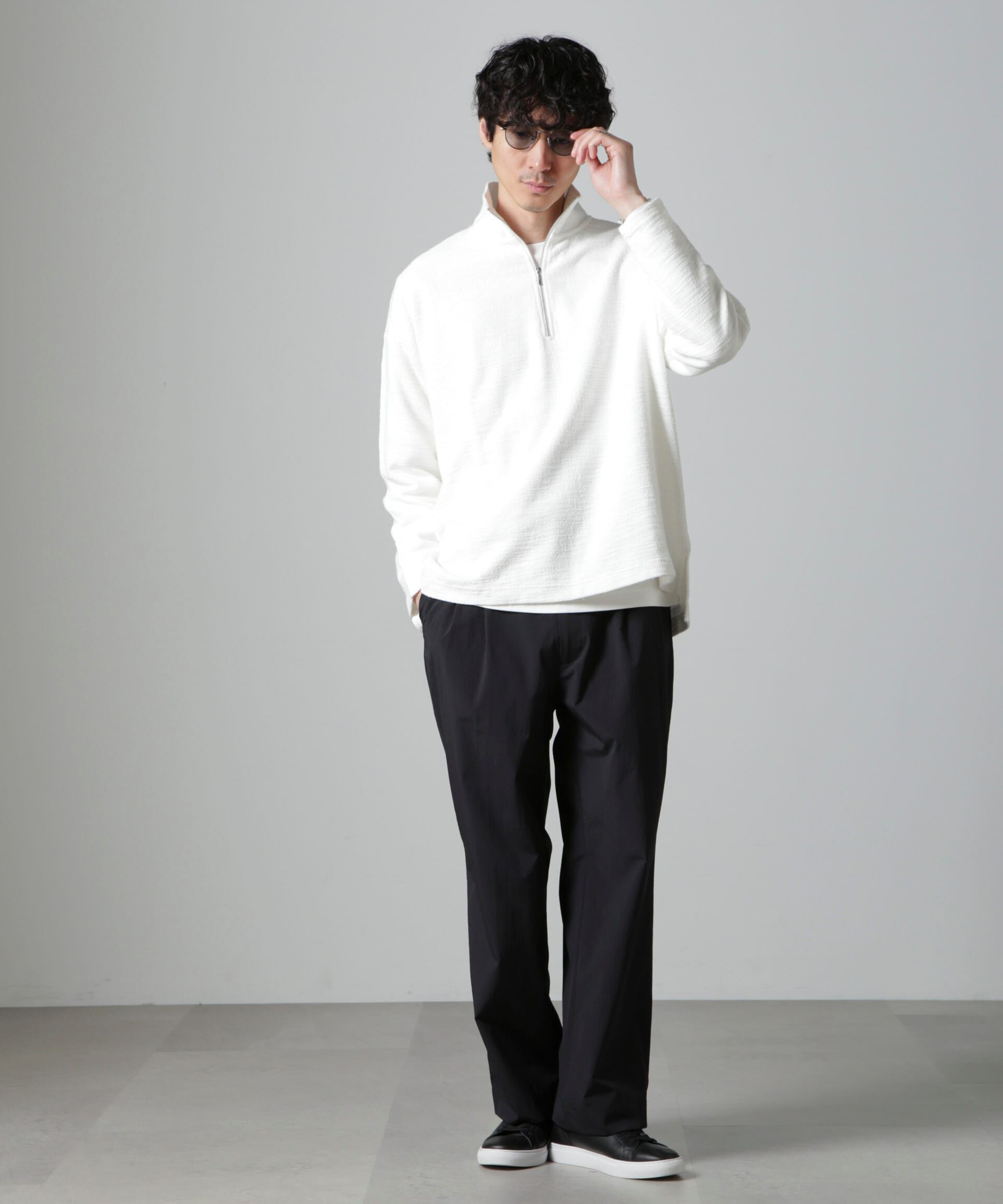 nano･universe「ブークレジャガード ハーフZIP 長袖」|Tシャツ・カットソー|