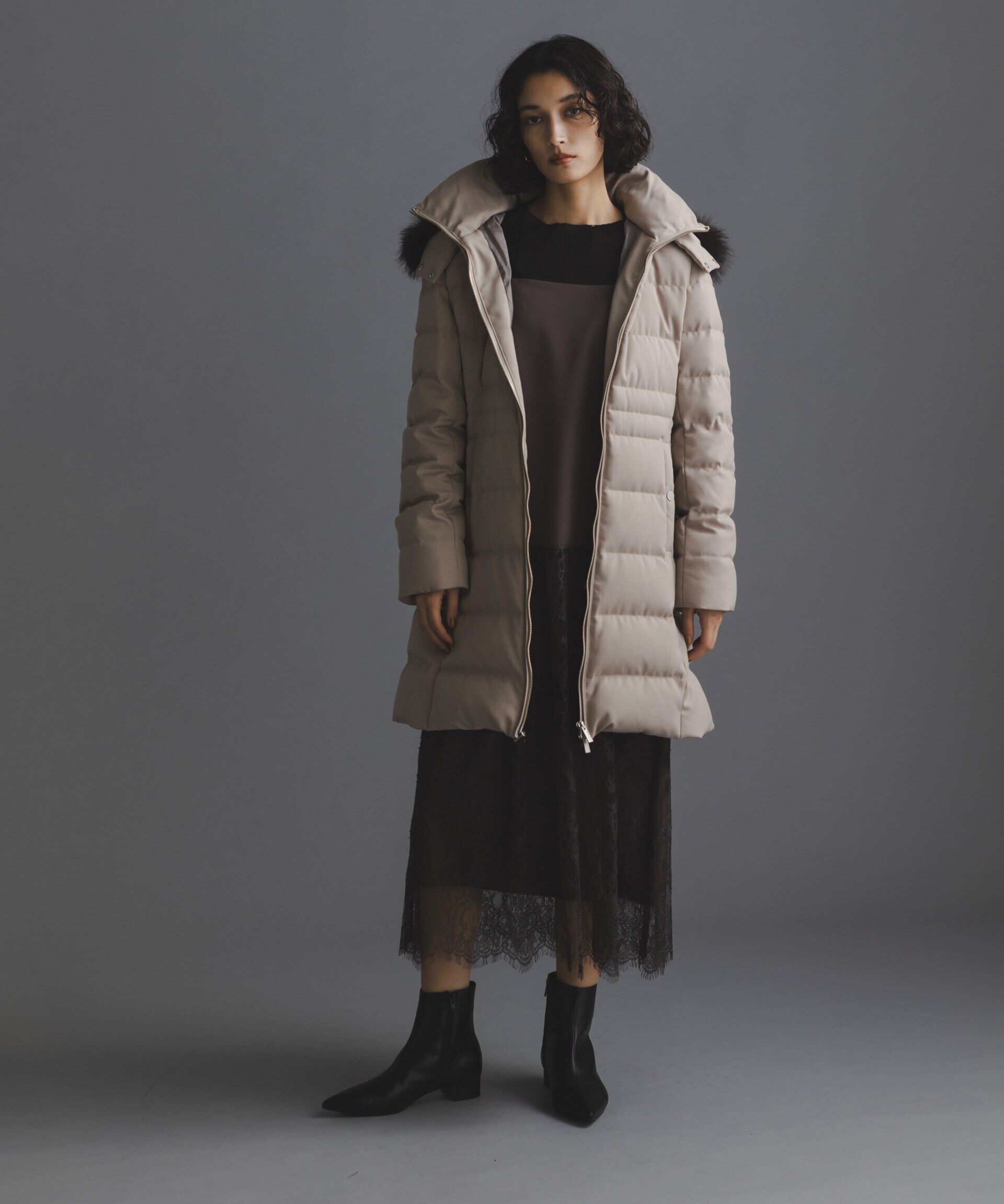 nano･universe「「西川ダウン(R)」サージロングダウン」|ダウン|